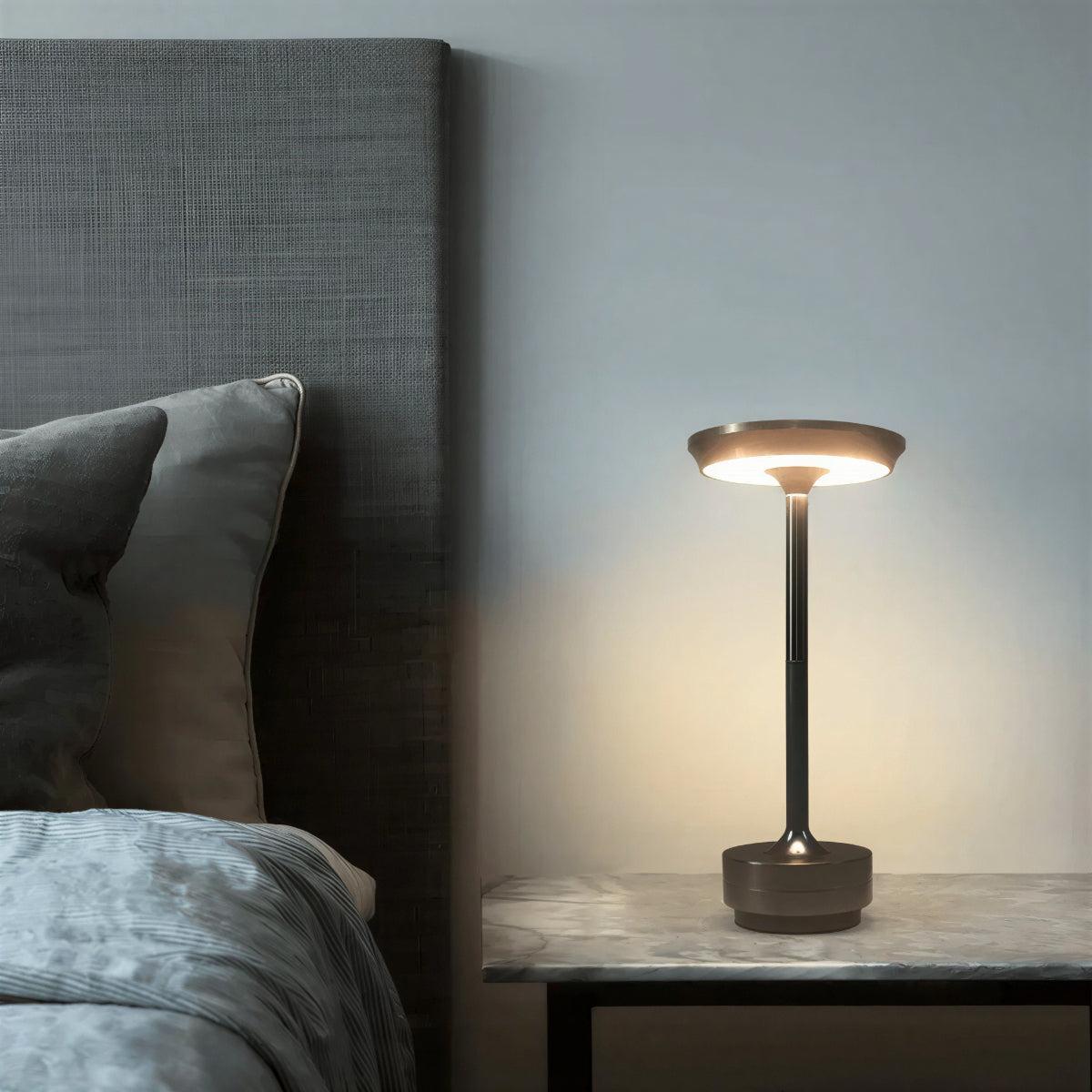 Cordless Table Lamp With Touch Dimming and Ambient Lighting