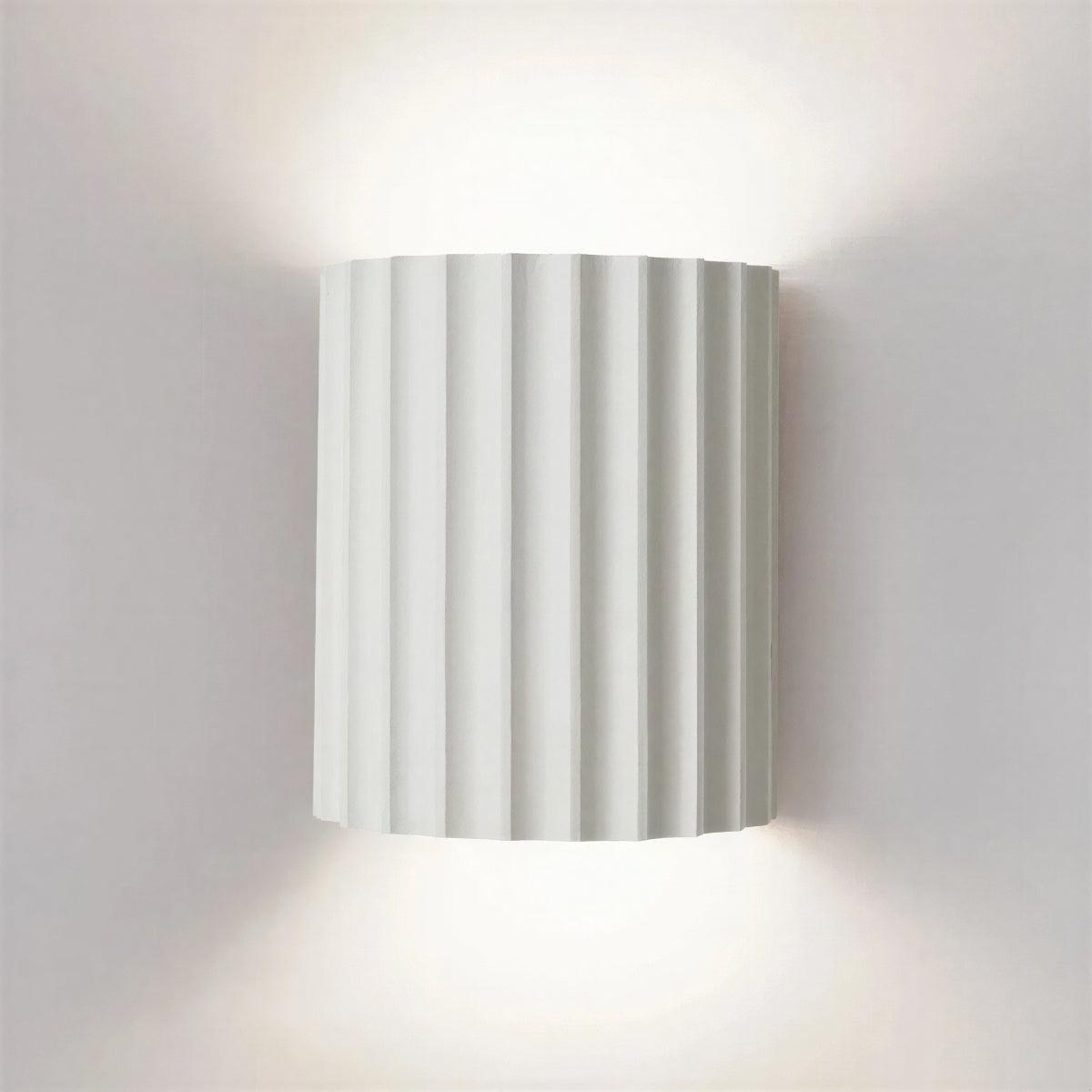 Curved Wall Lamp with Ambient Light and Rounded Shade