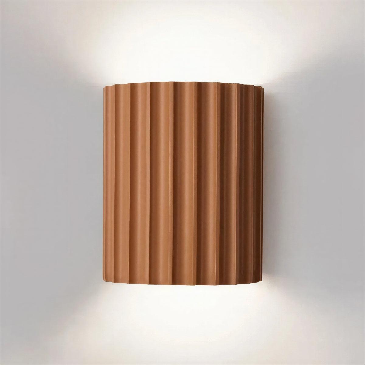 Curved Wall Lamp with Ambient Light and Rounded Shade