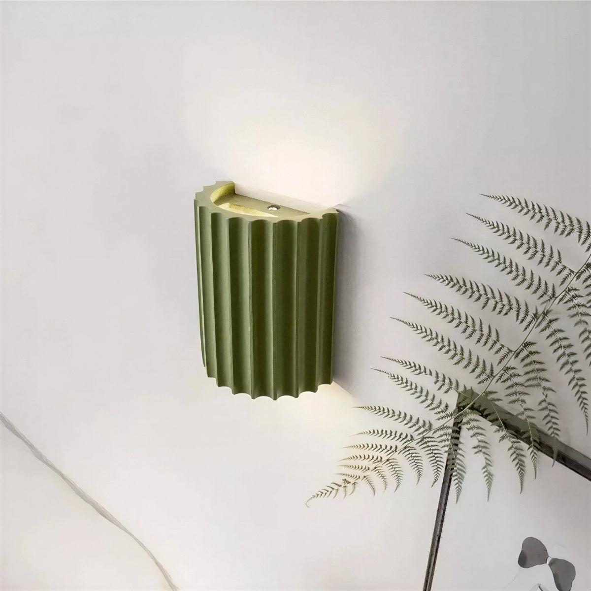 Curved Wall Lamp with Ambient Light and Rounded Shade