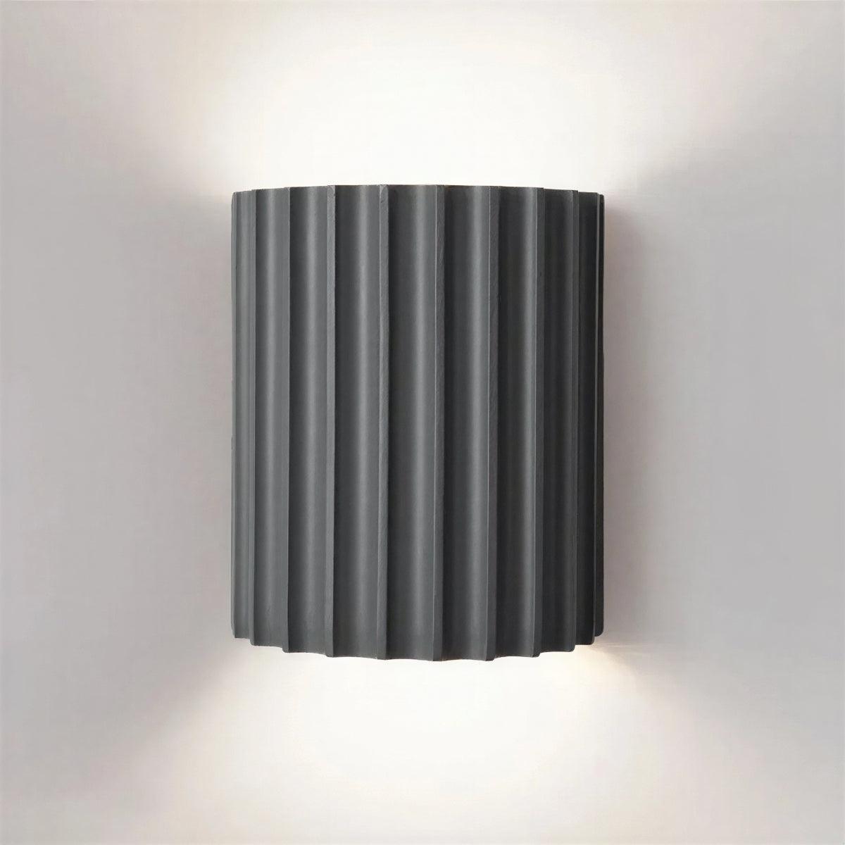 Curved Wall Lamp with Ambient Light and Rounded Shade