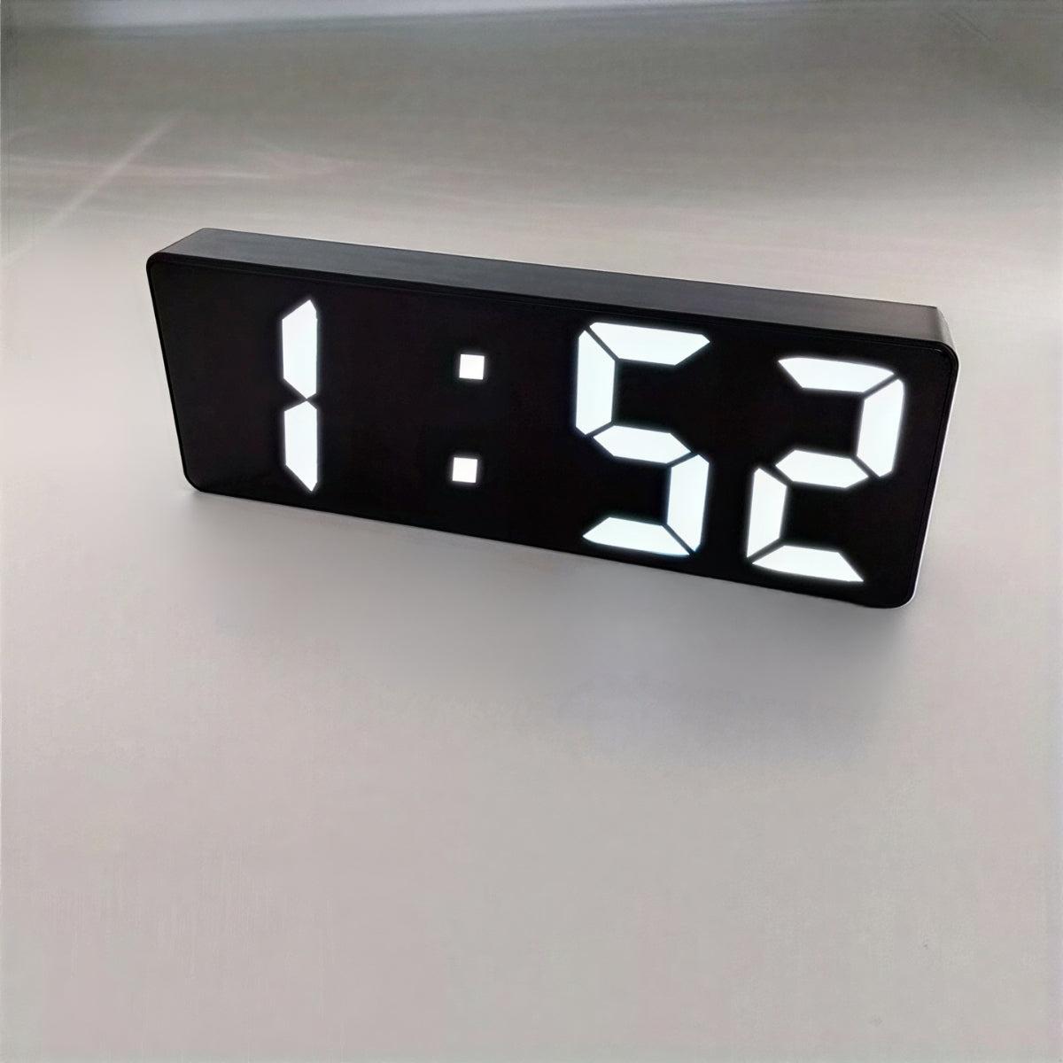 Digital Alarm Clock With Mirrored Screen