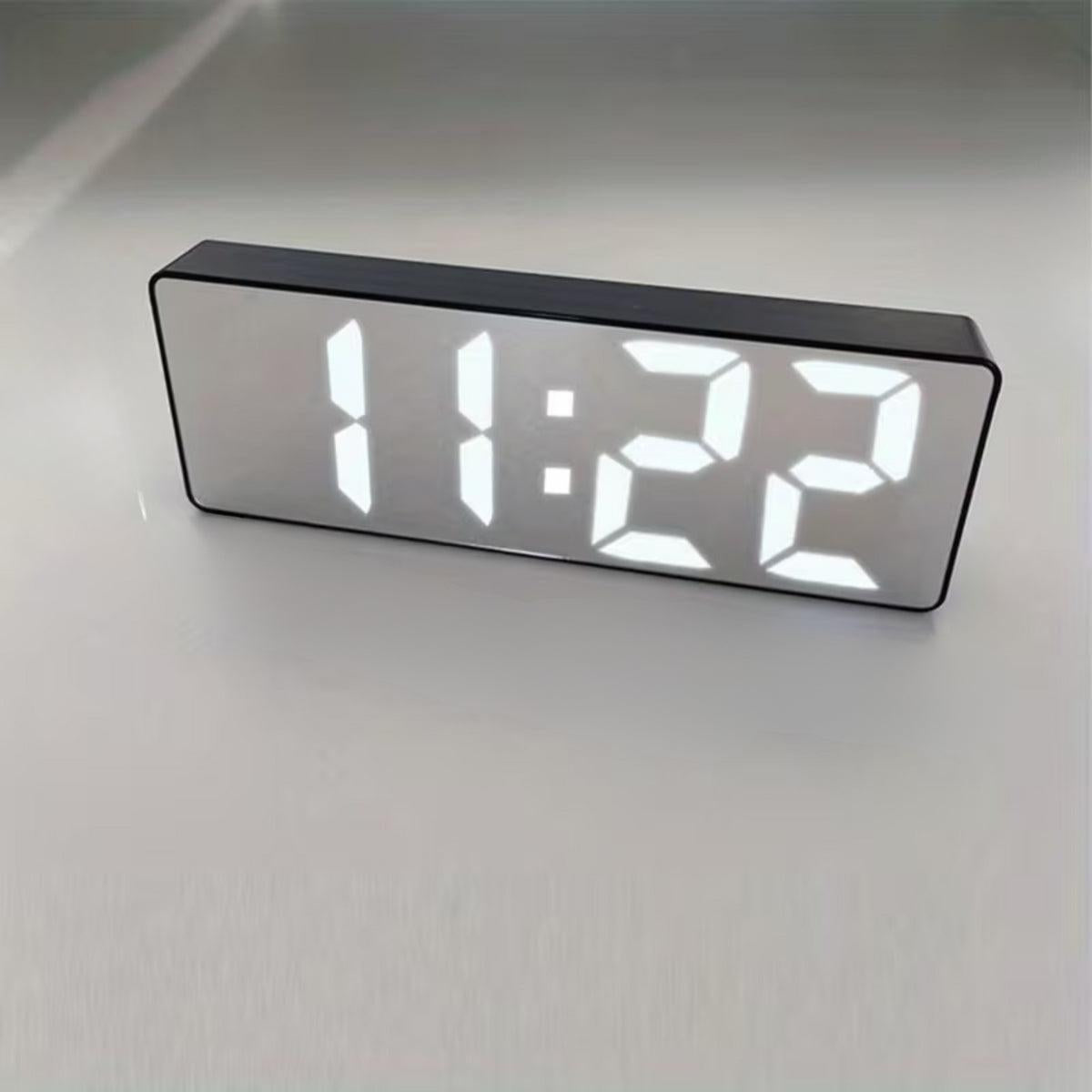Digital Alarm Clock With Mirrored Screen