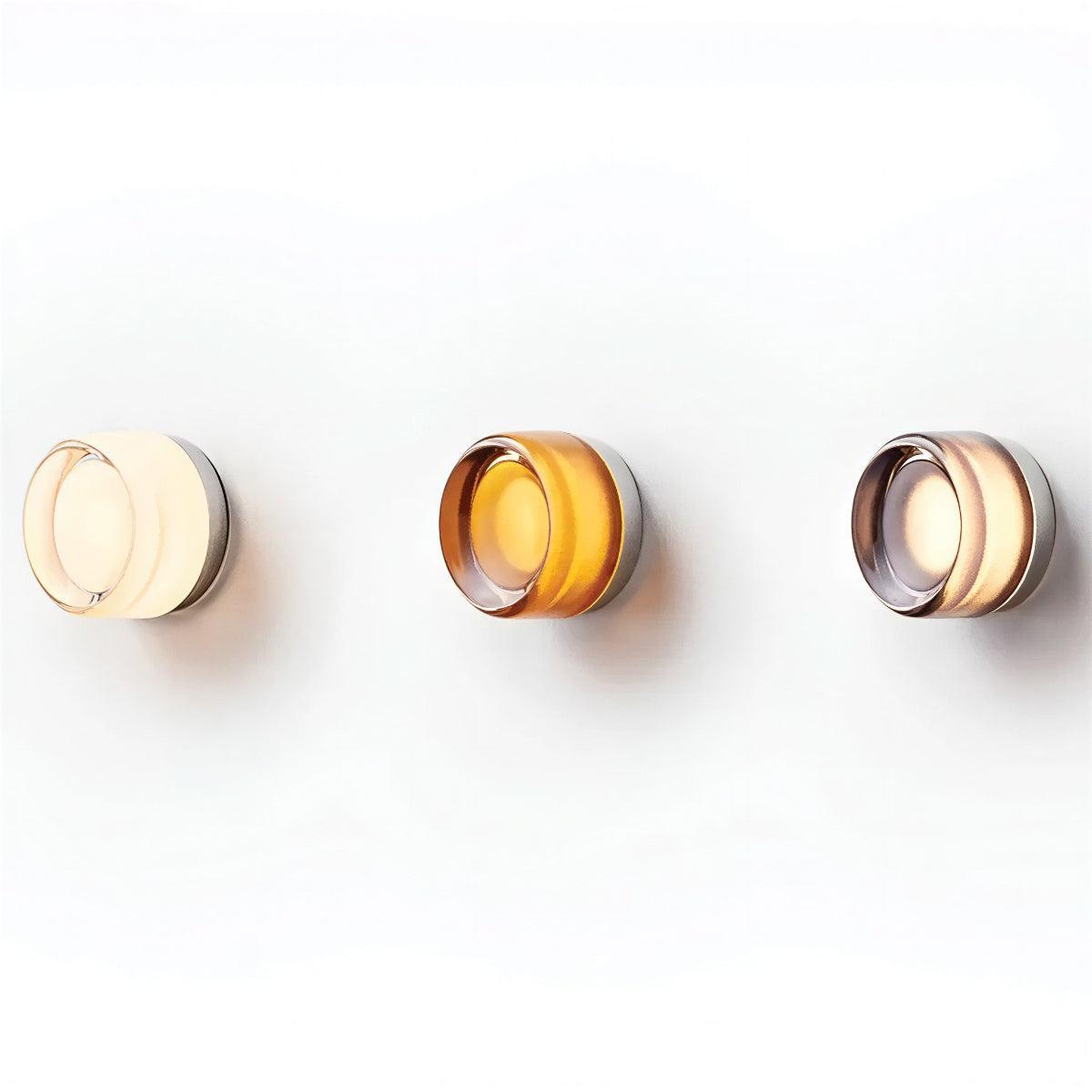 Dimple Wall Sconce Light With Ambient Glow and Round Design