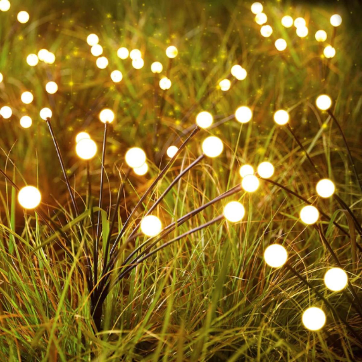 Firefly Solar Garden Lights For Outdoor LED Pathway Yard Illumination