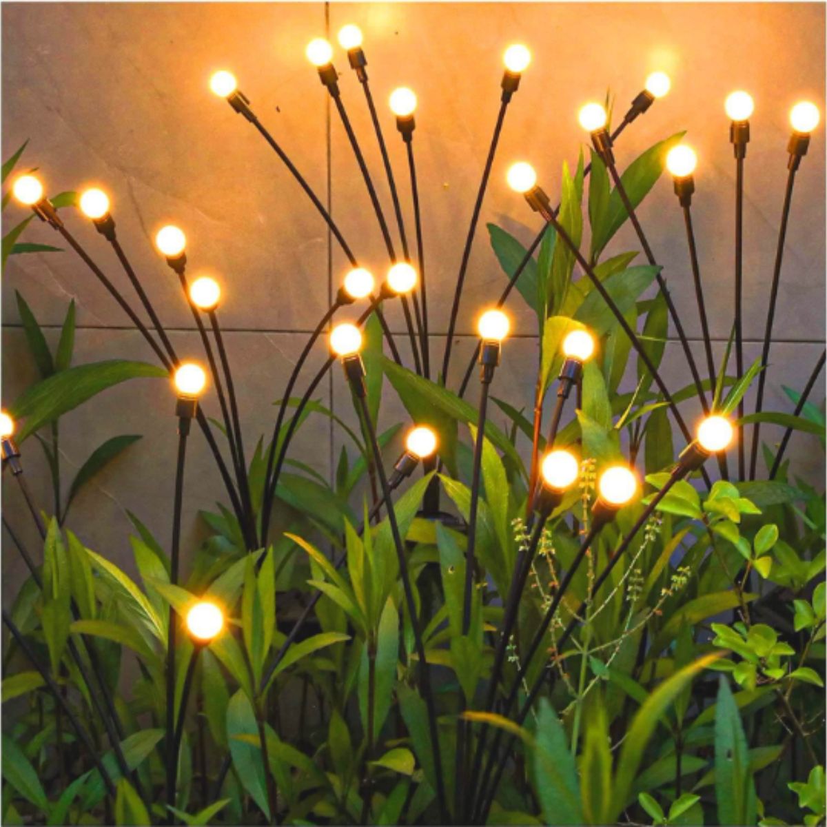 Firefly Solar Garden Lights For Outdoor LED Pathway Yard Illumination