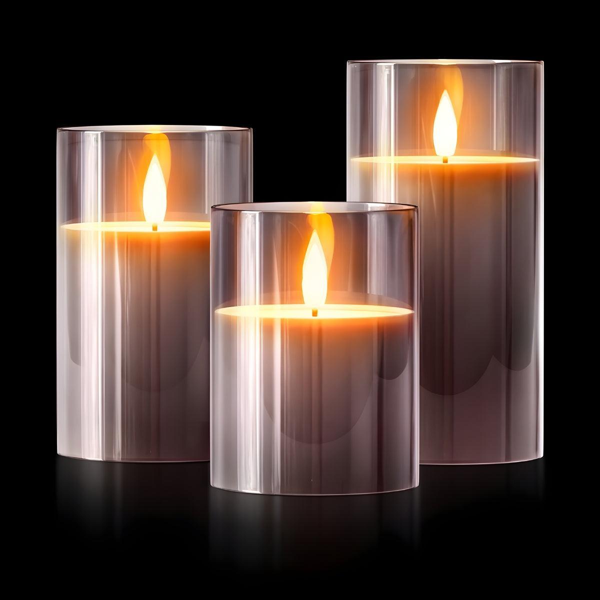 Flameless Battery Operated Candles With Flickering Light