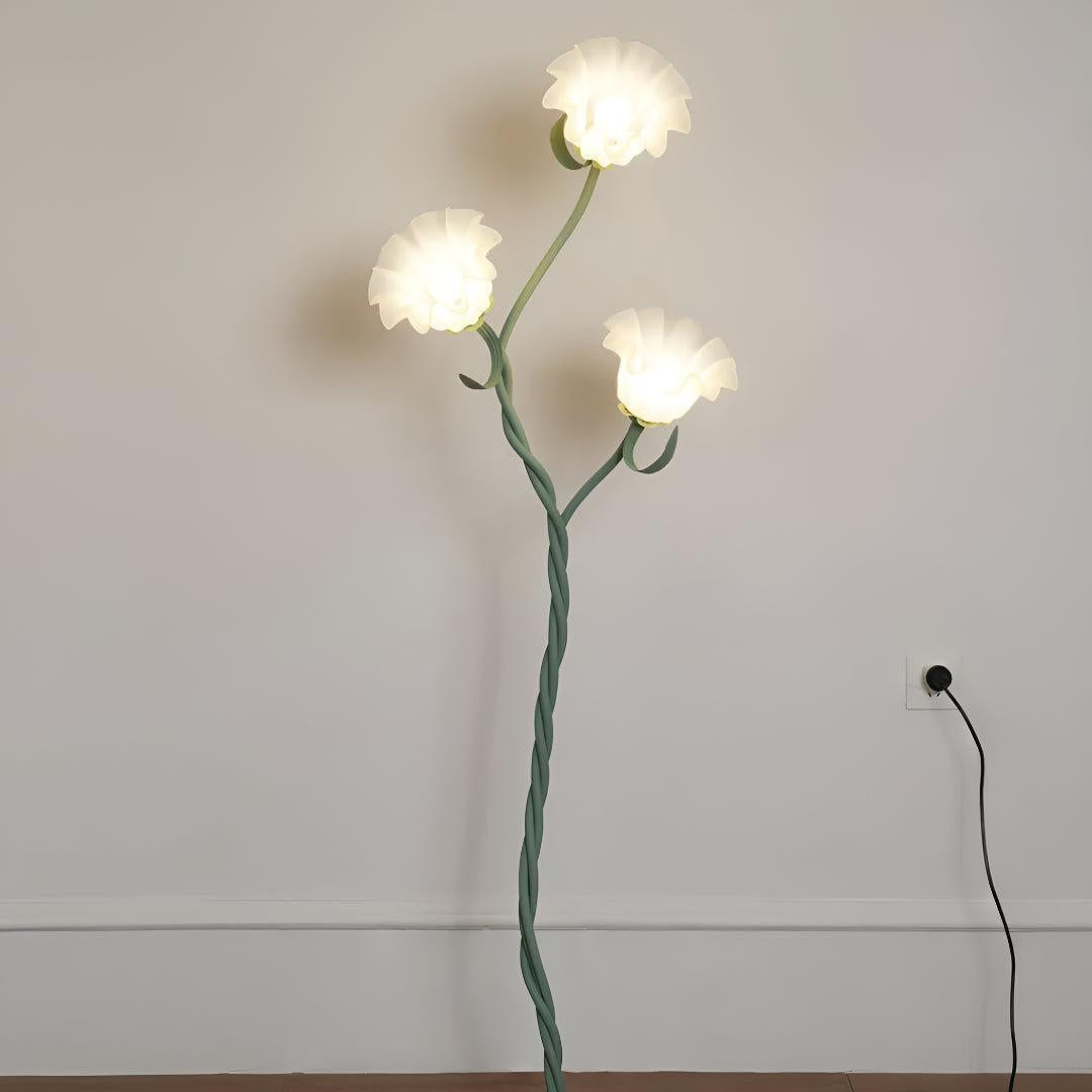 Floor Lamp For Living Room With Flower Design
