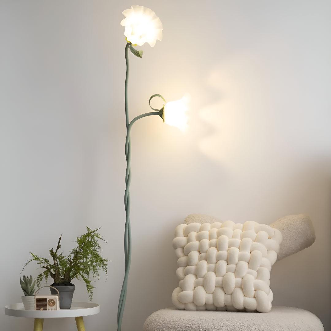Floor Lamp For Living Room With Flower Design
