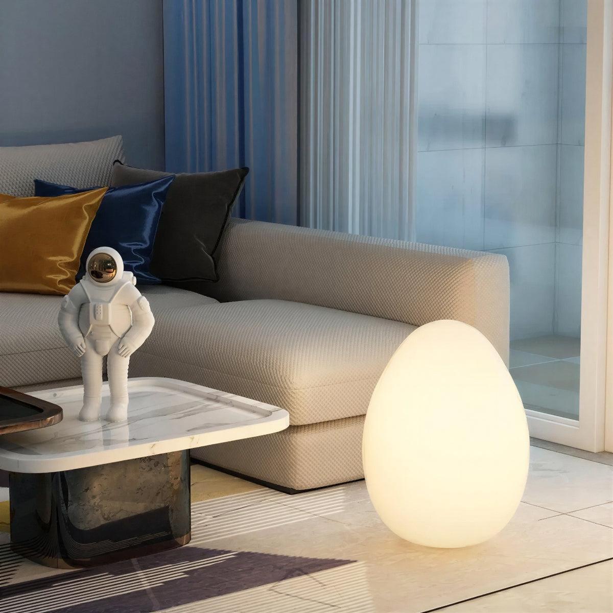 Floor Lamp with Egg Shape