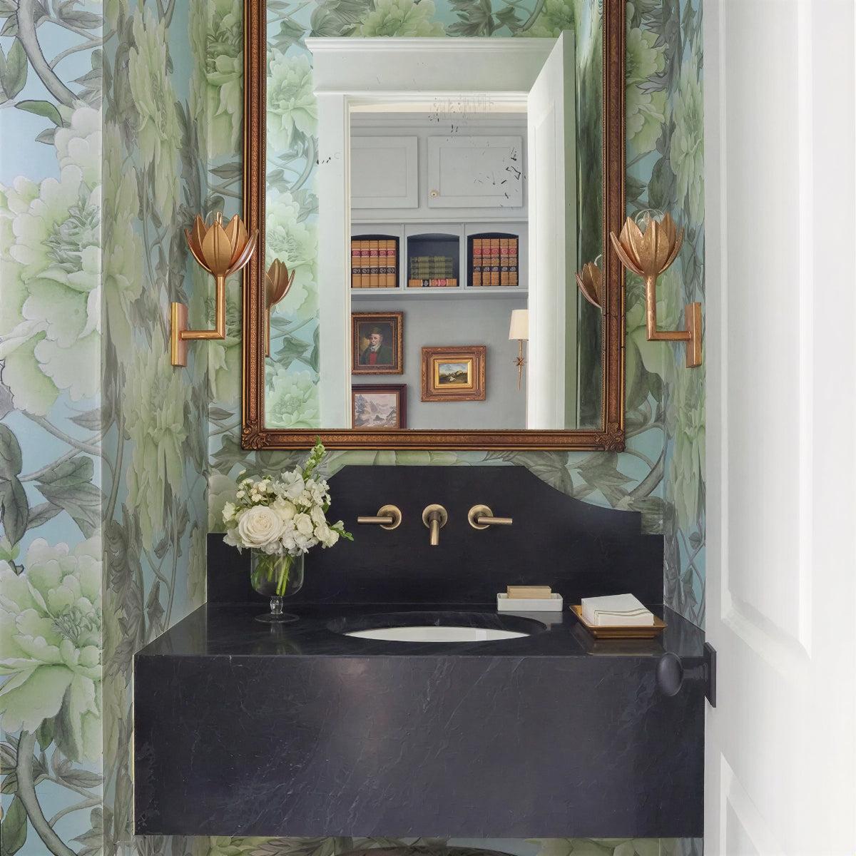 Flower Wall Sconce Light with Floral Design