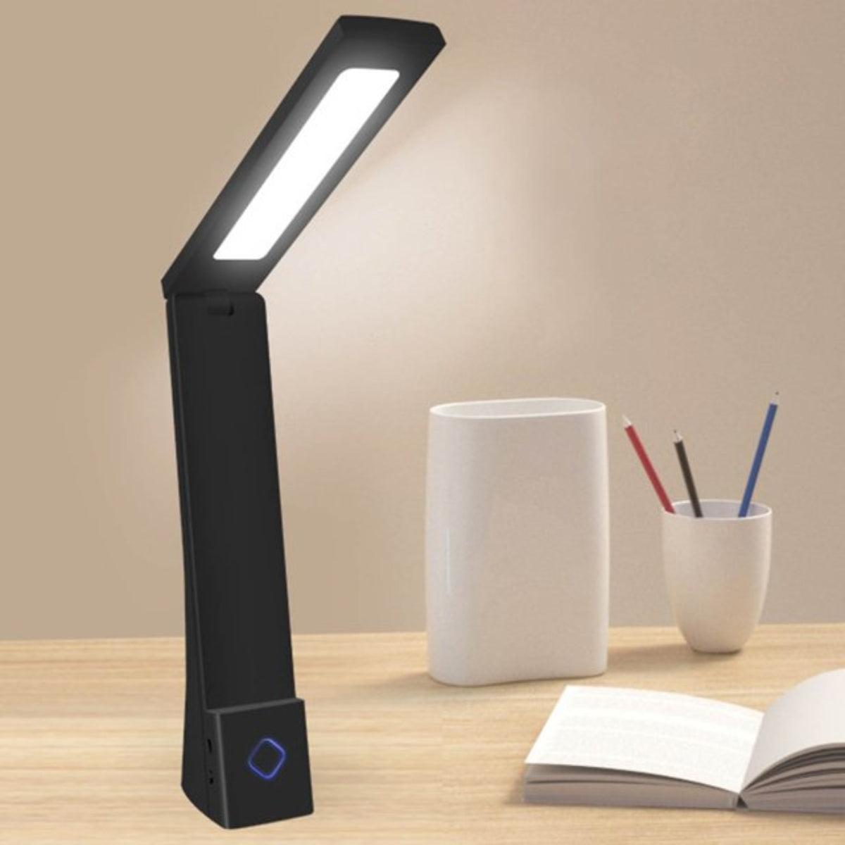 Foldable LED Desk Lamp With Adjustable Touch Control And Minimalist Design
