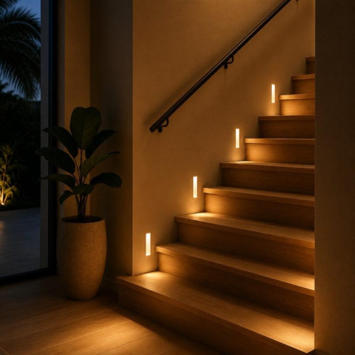Frameless Recessed Stairwell Wall Light Fixtures