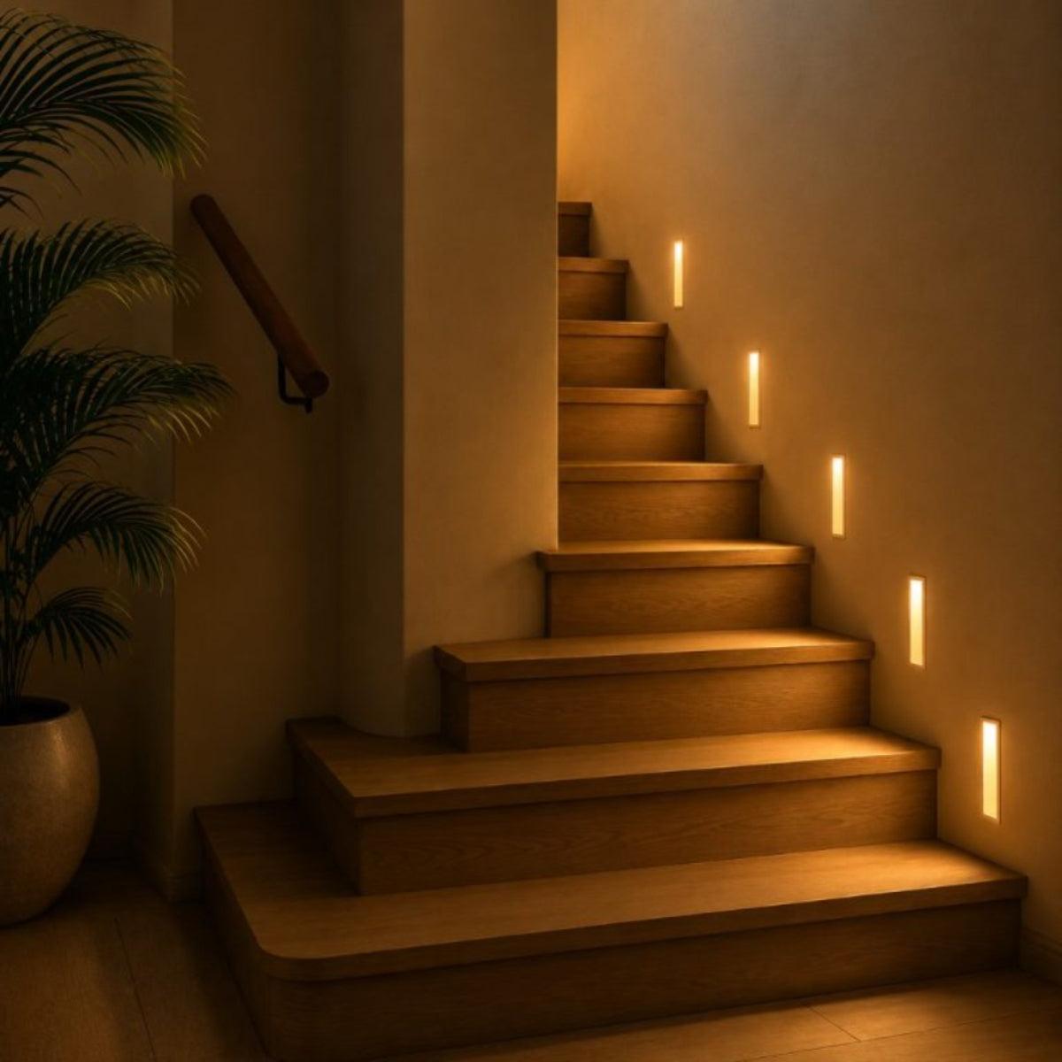 Frameless Recessed Stairwell Wall Light Fixtures