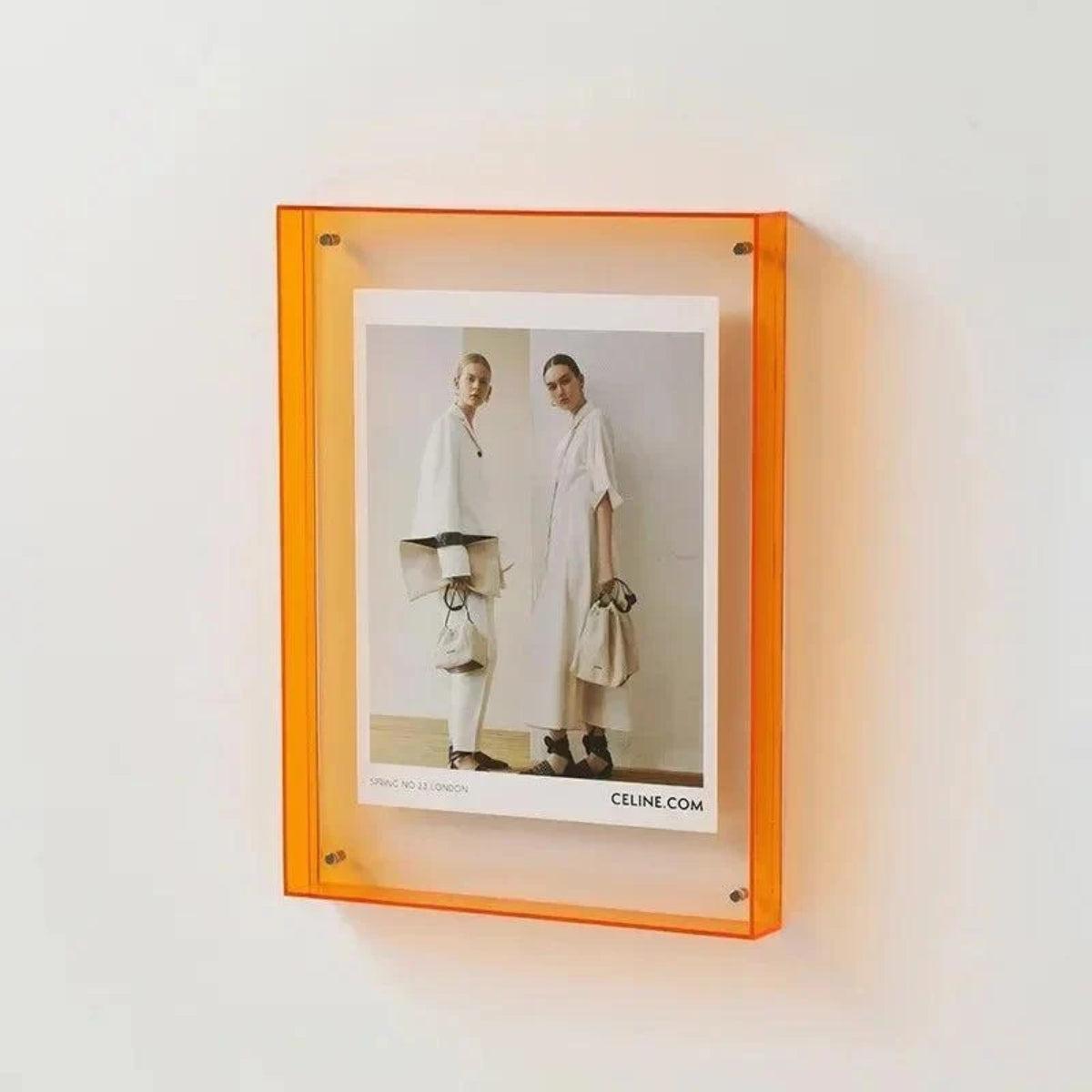 Gallery Wall Picture Frame Display With Vibrant Edge For Framed Photos And Posters
