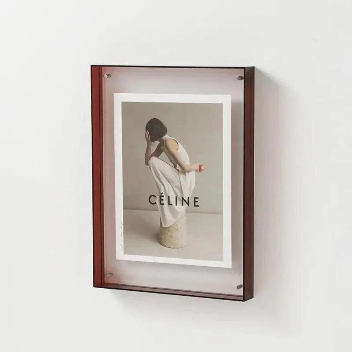 Gallery Wall Picture Frame Display With Vibrant Edge For Framed Photos And Posters
