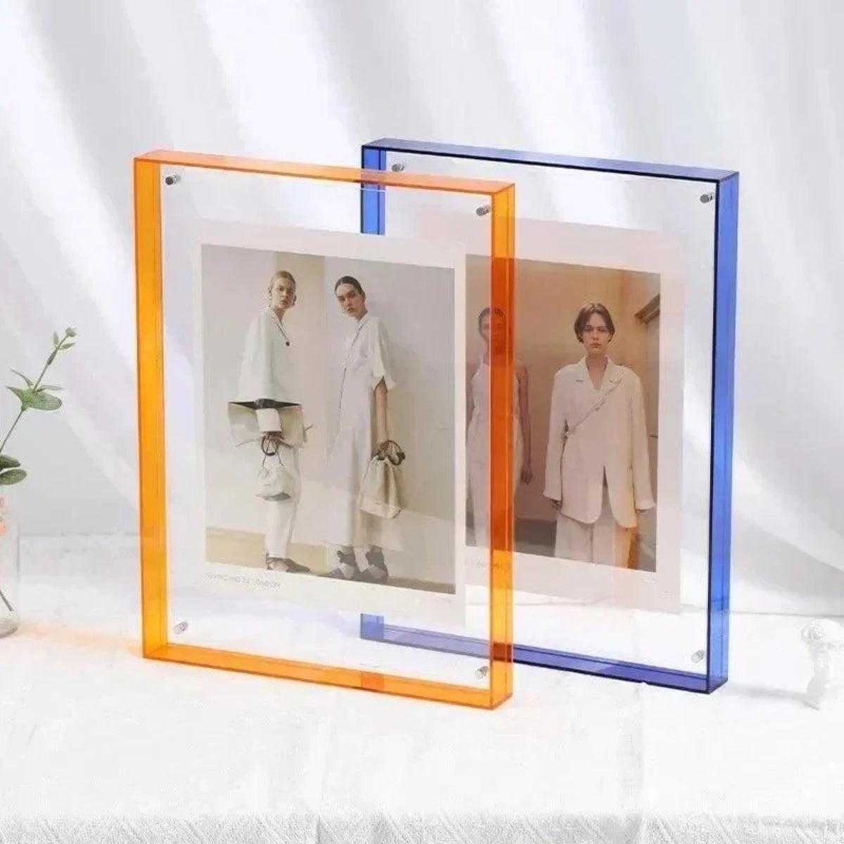 Gallery Wall Picture Frame Display With Vibrant Edge For Framed Photos And Posters