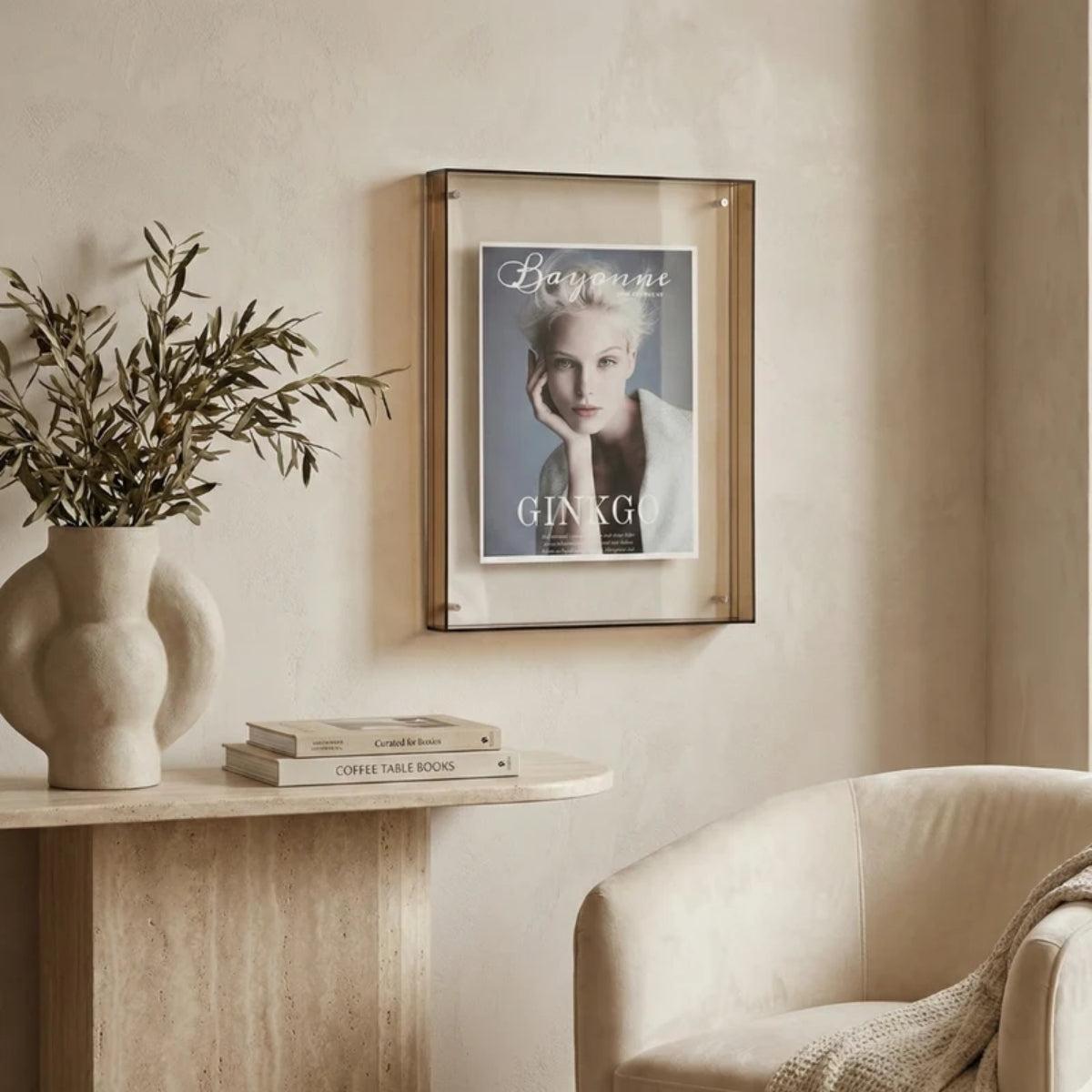 Gallery Wall Picture Frame Display With Vibrant Edge For Framed Photos And Posters