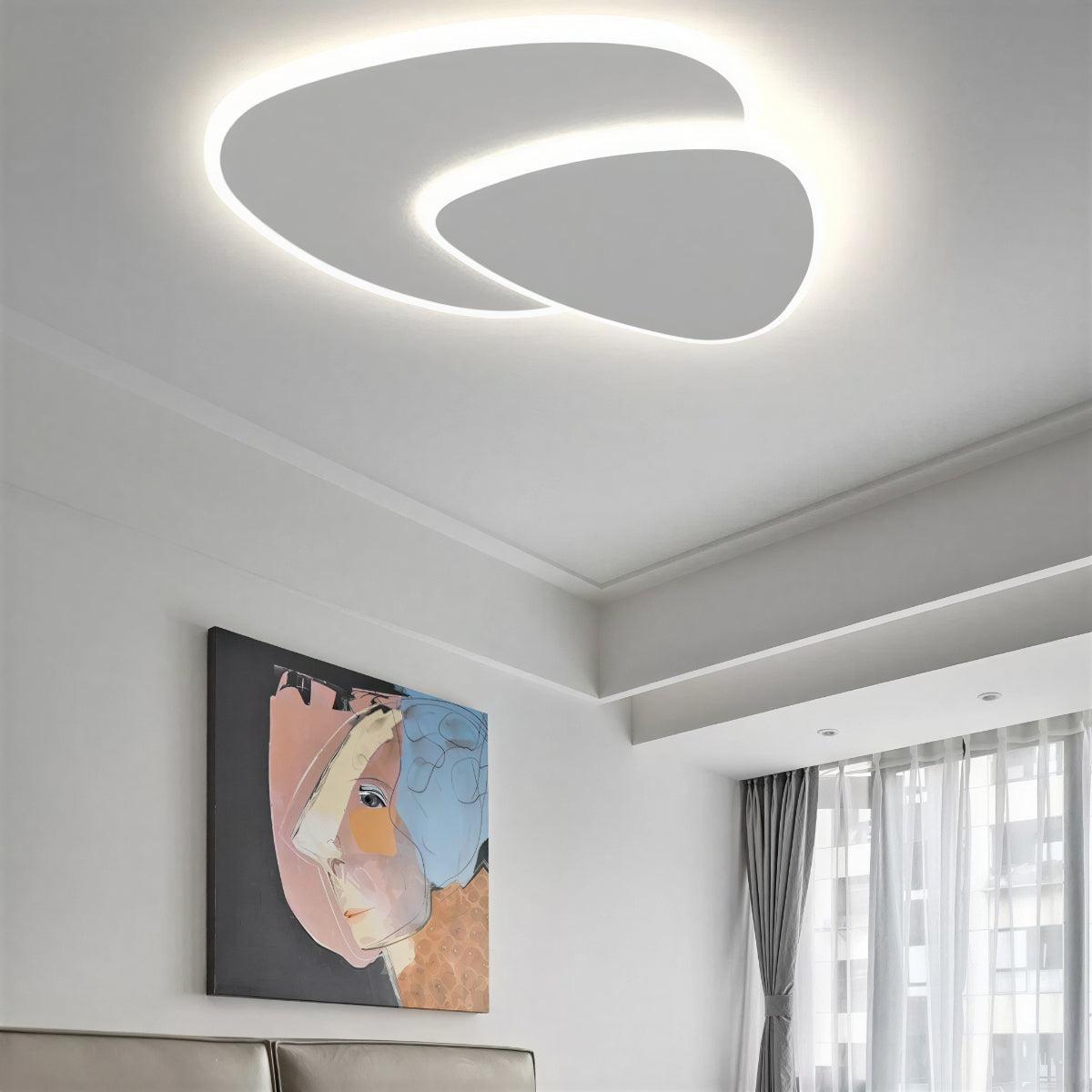 Guitar Pick Styled Modern Flush Mount Ceiling Light