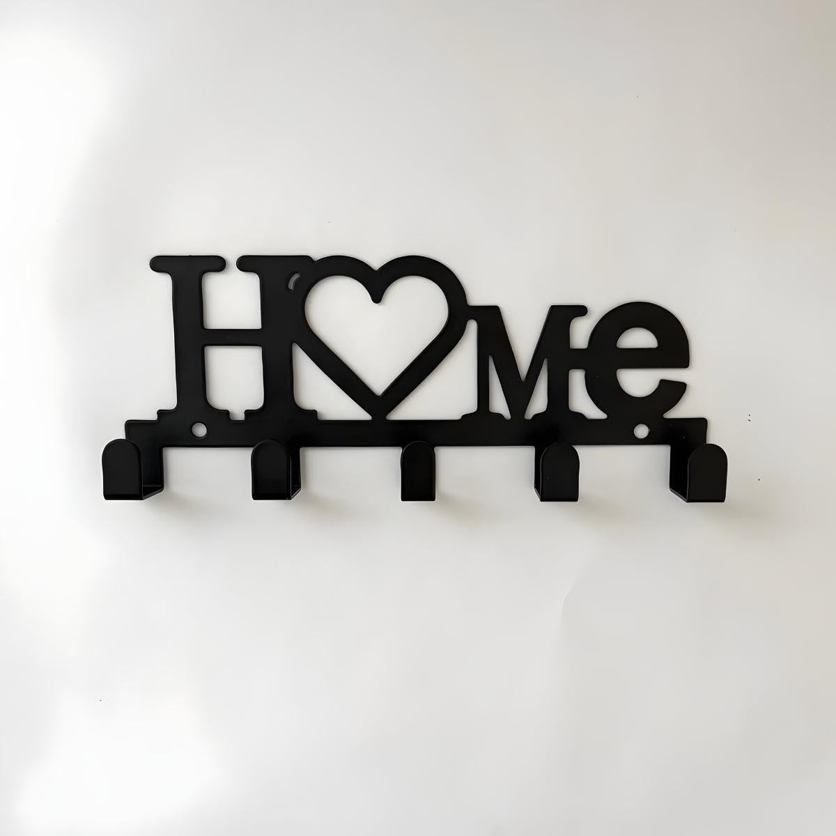 Home Styled Wall Mounted Entryway Key Holder With Hooks Organization