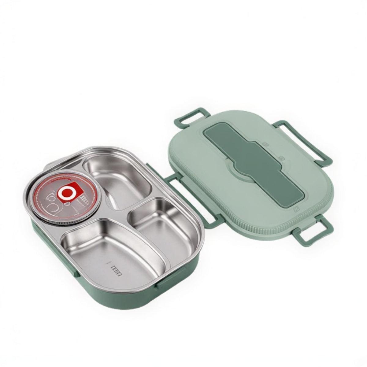 Insulated Lunch Box With Multiple Compartments And Soup Bowl