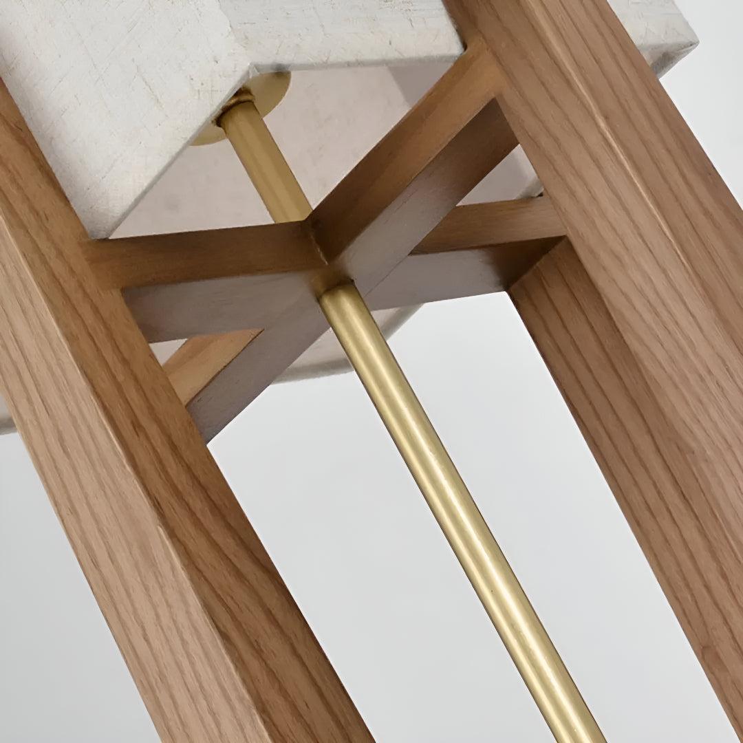 Japanese Rustic Floor Lamp with Modern Minimalist Design