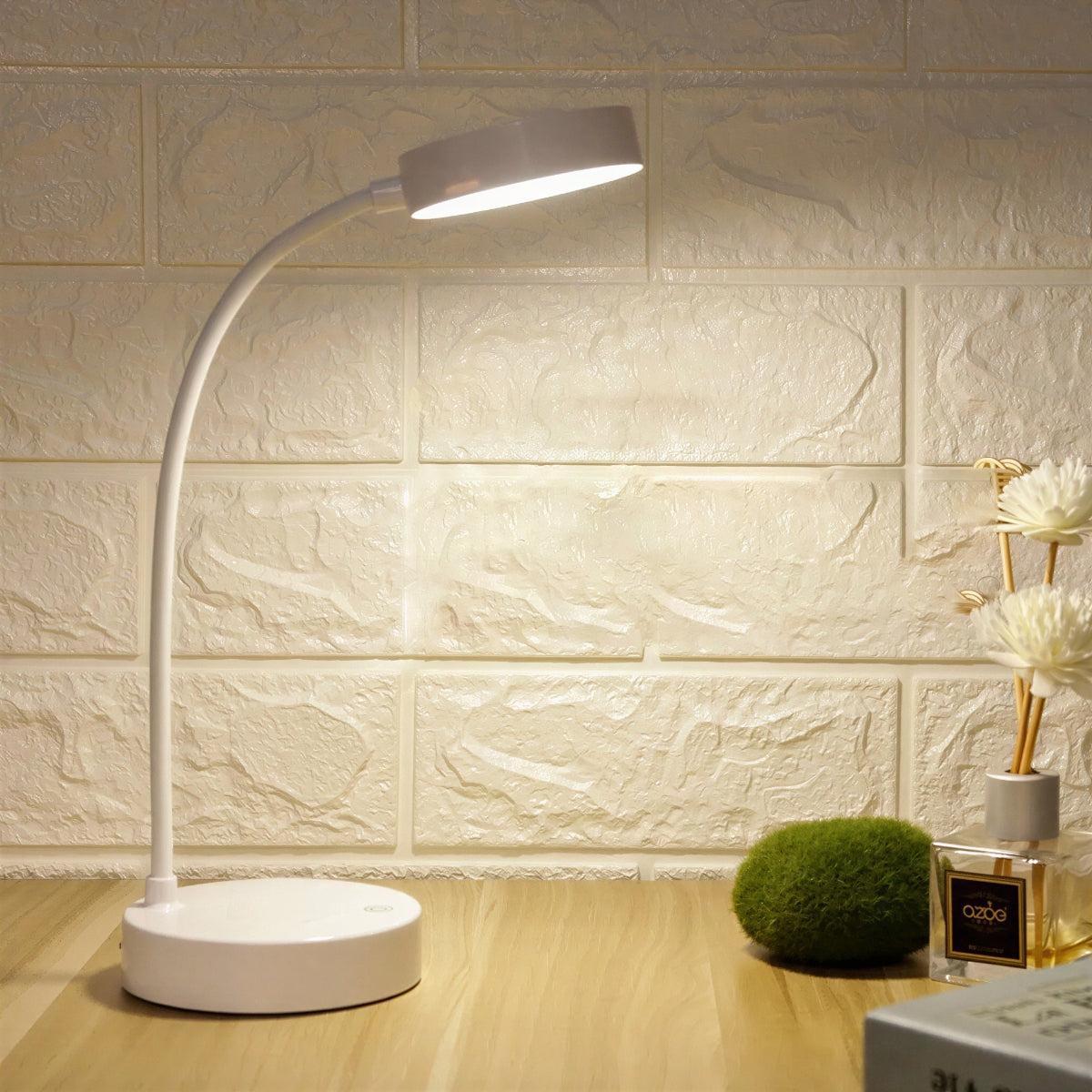 LED Desk Lamp With Touch Control And Adjustable Gooseneck