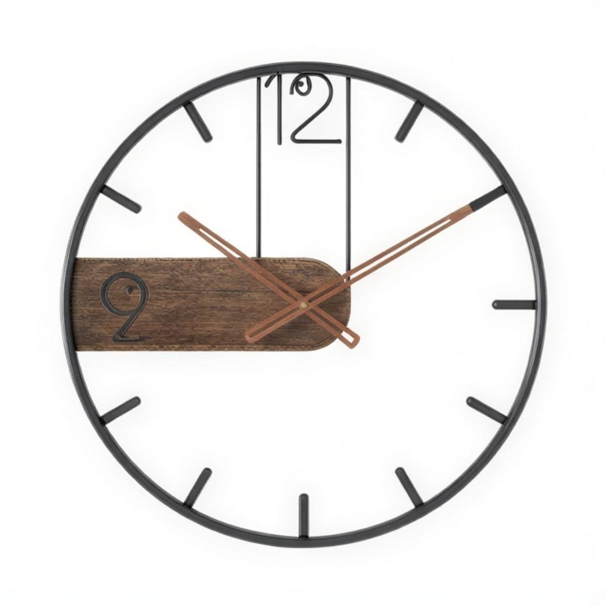 Large Wall Clock With Minimalist Wood Design