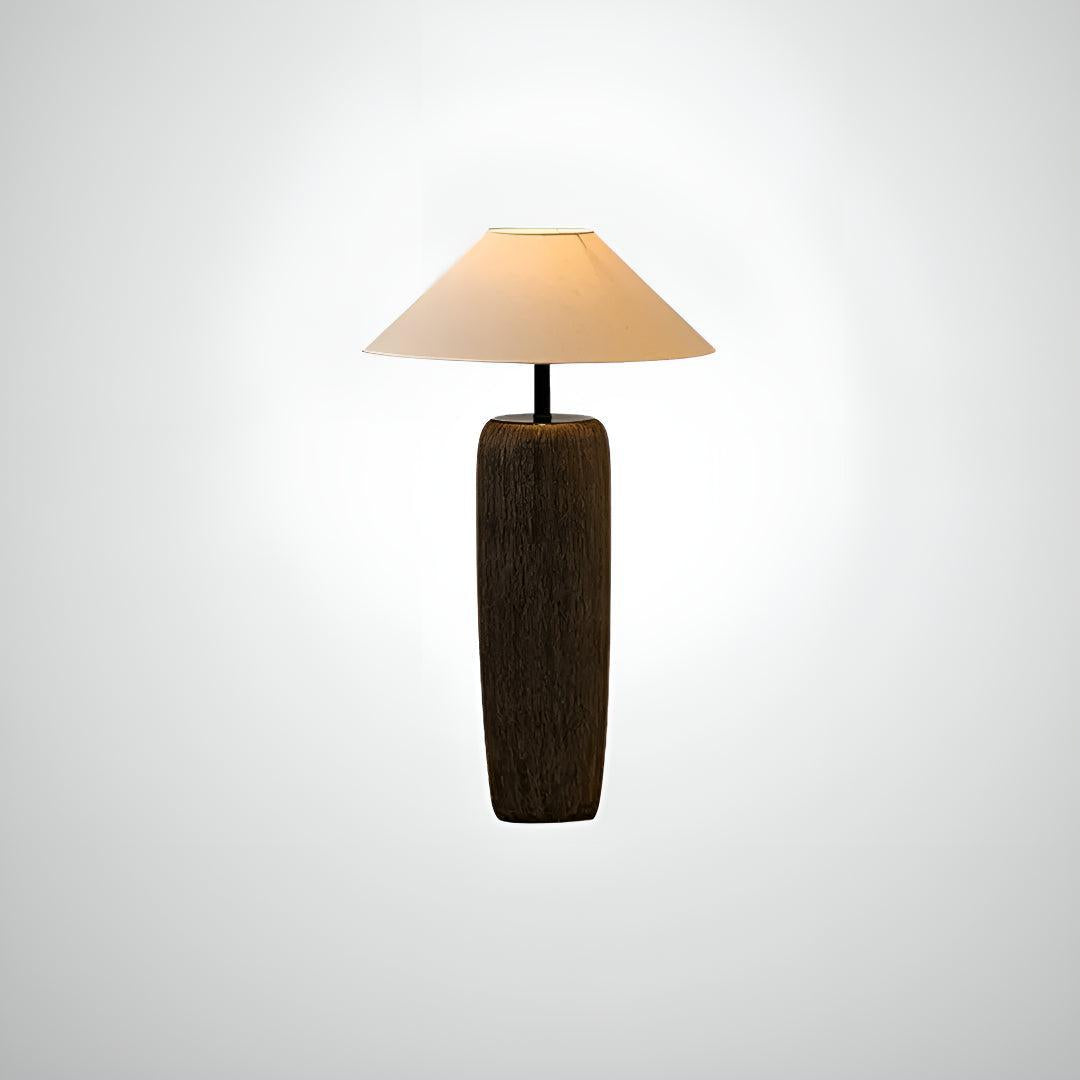 Living Room Floor Lamp With Ambient Light and Pottery Base