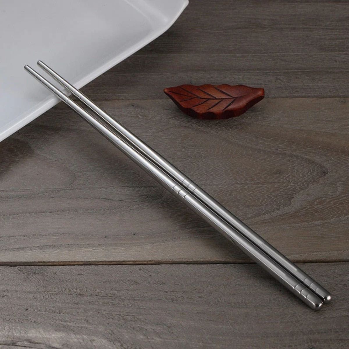 Metal Reusable Chopsticks Set With 5 Pairs