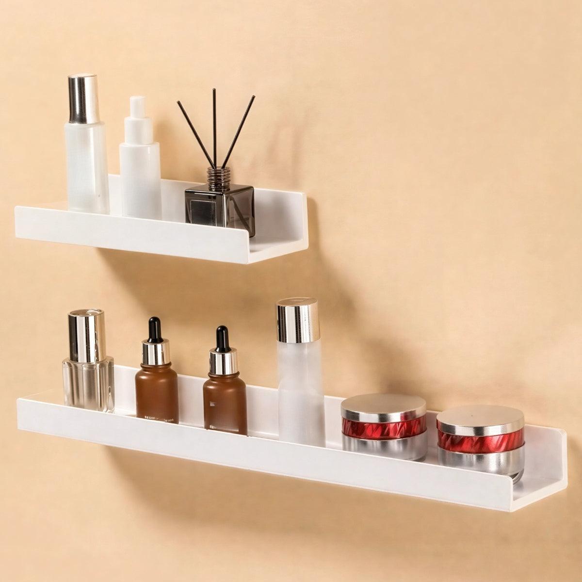Minimalist Adhesive Floating Wall Shelves