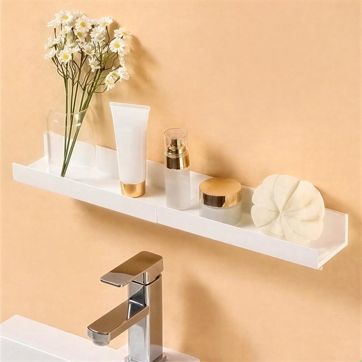 Minimalist Adhesive Floating Wall Shelves