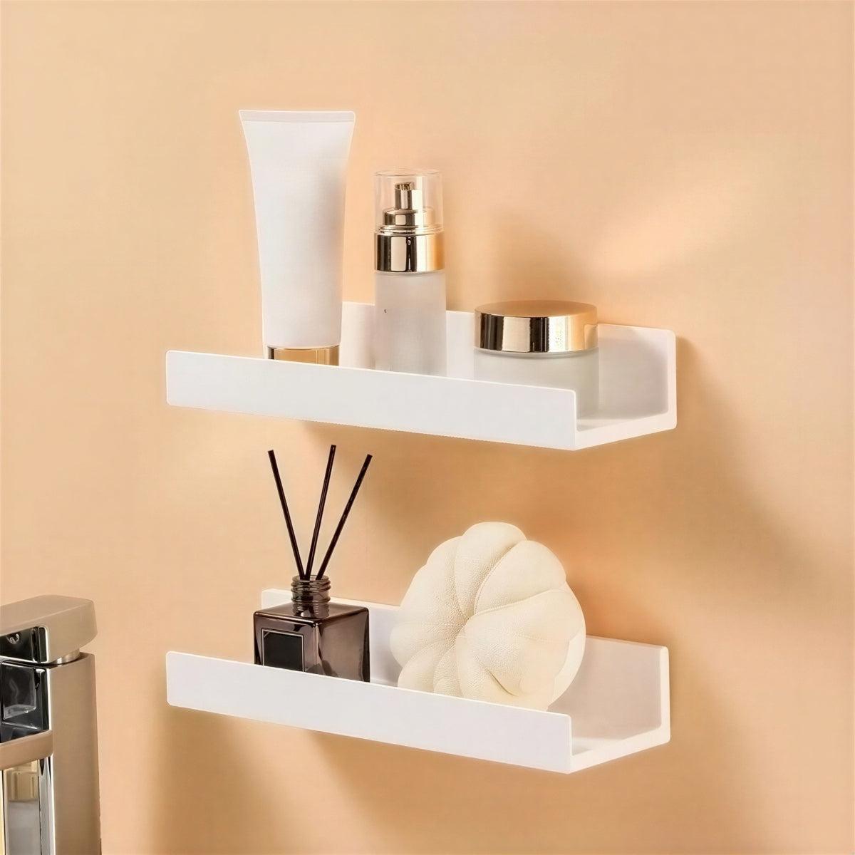Minimalist Adhesive Floating Wall Shelves