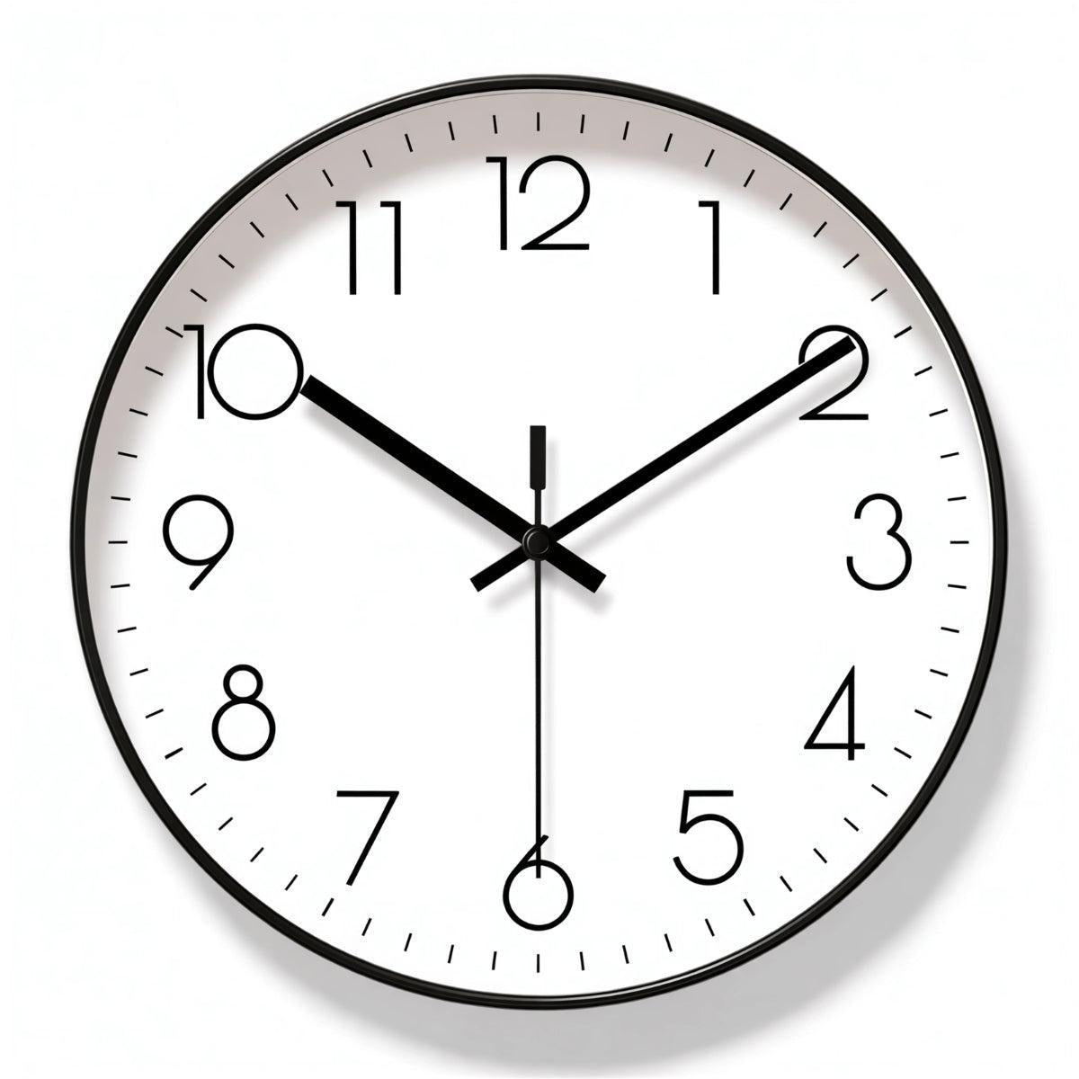 Minimalist Nordic Wall Clock With Silent Quartz Movement