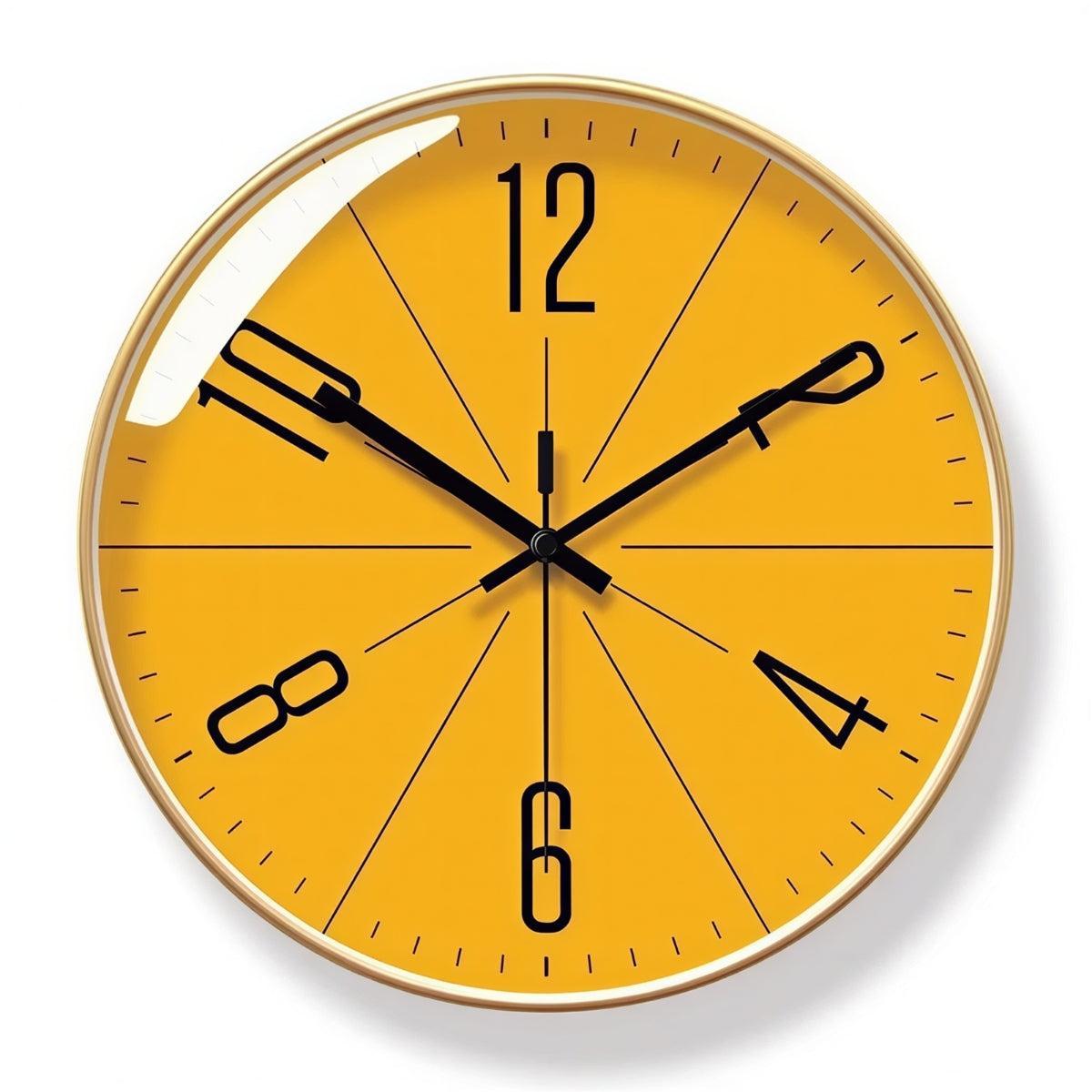 Minimalist Nordic Wall Clock With Silent Quartz Movement
