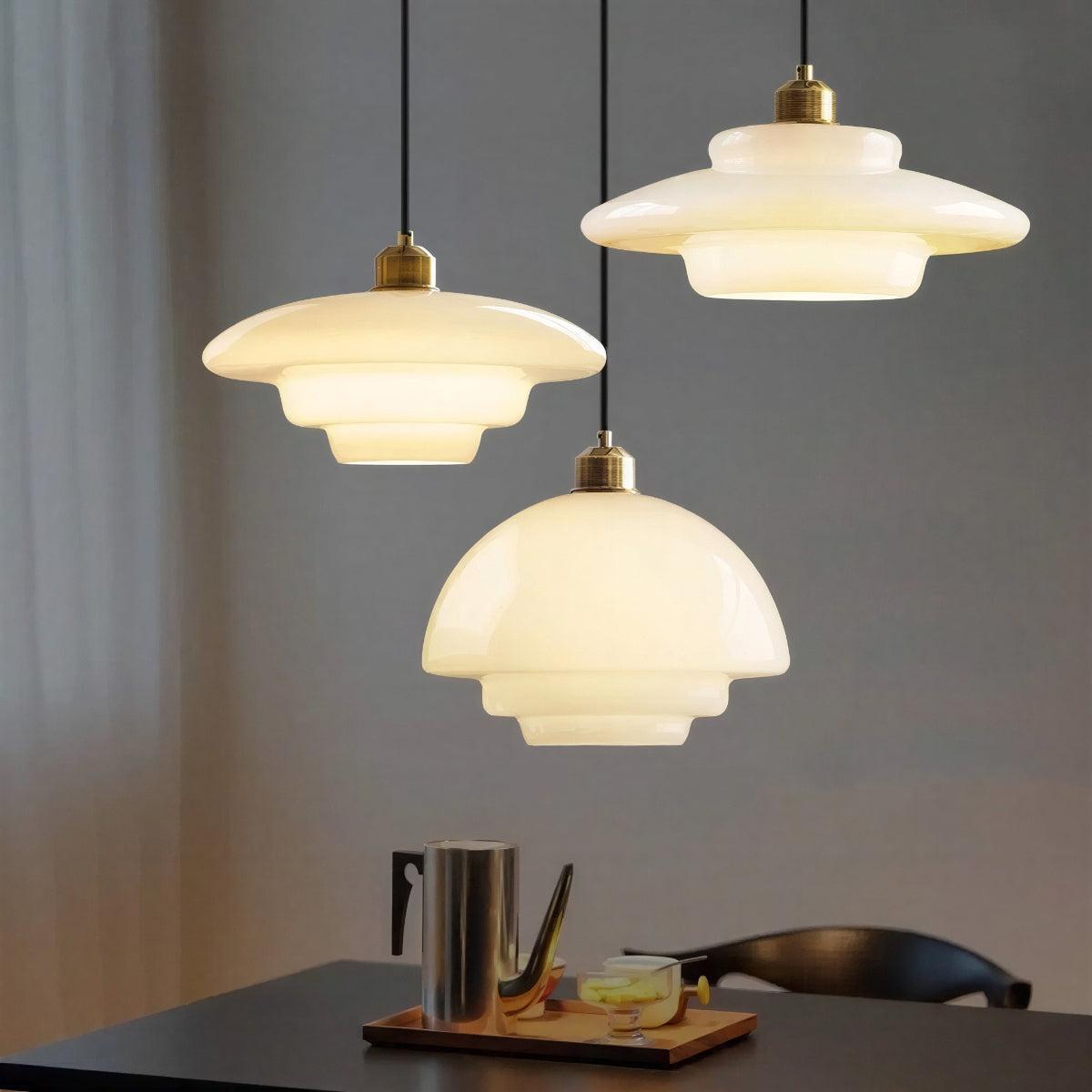 Minimalist Pendant Light With Mid-Century Style and Adjustable Height