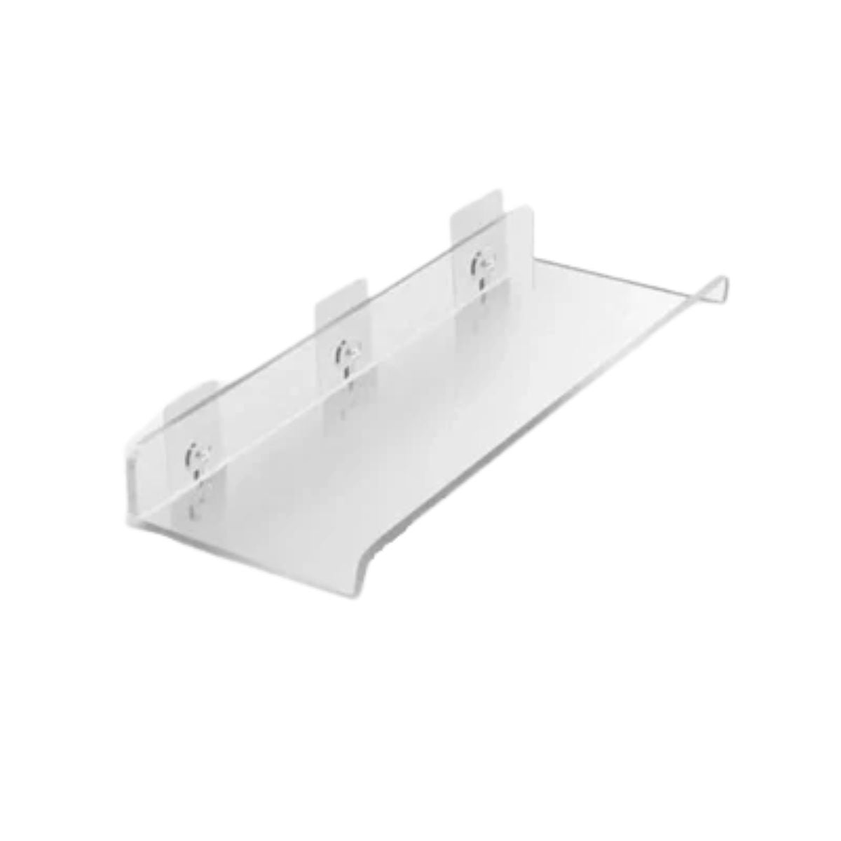 Modern Acrylic Styled Floating Wall Mounted Shelf