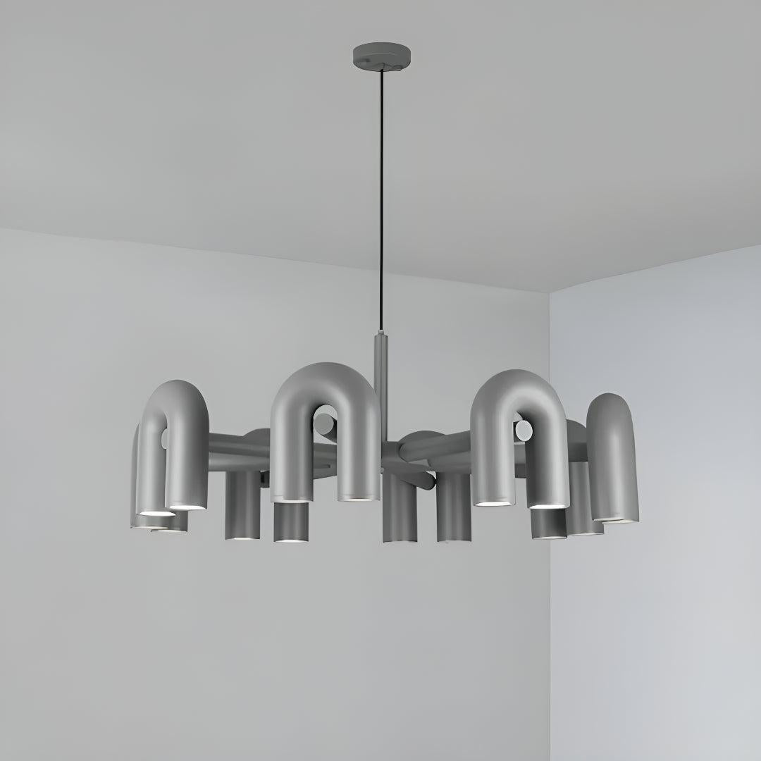 Modern Chandelier With Adjustable U-Shape Lights