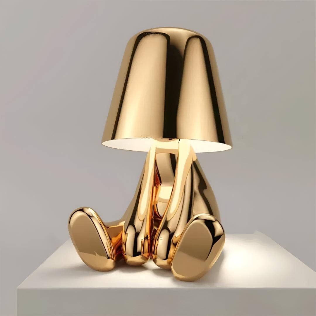 Modern Cordless Person Table Lamp With Dimmable LED Light