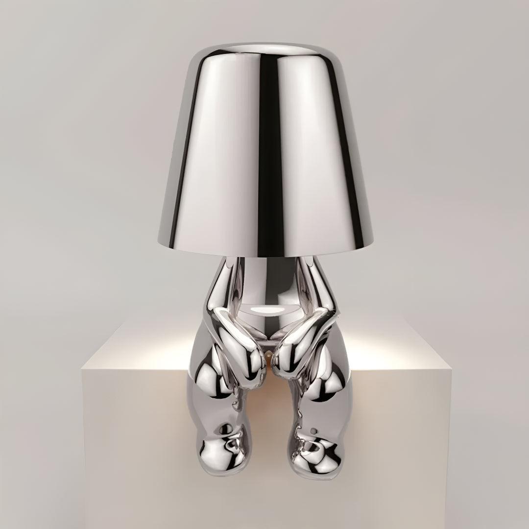 Modern Cordless Person Table Lamp With Dimmable LED Light
