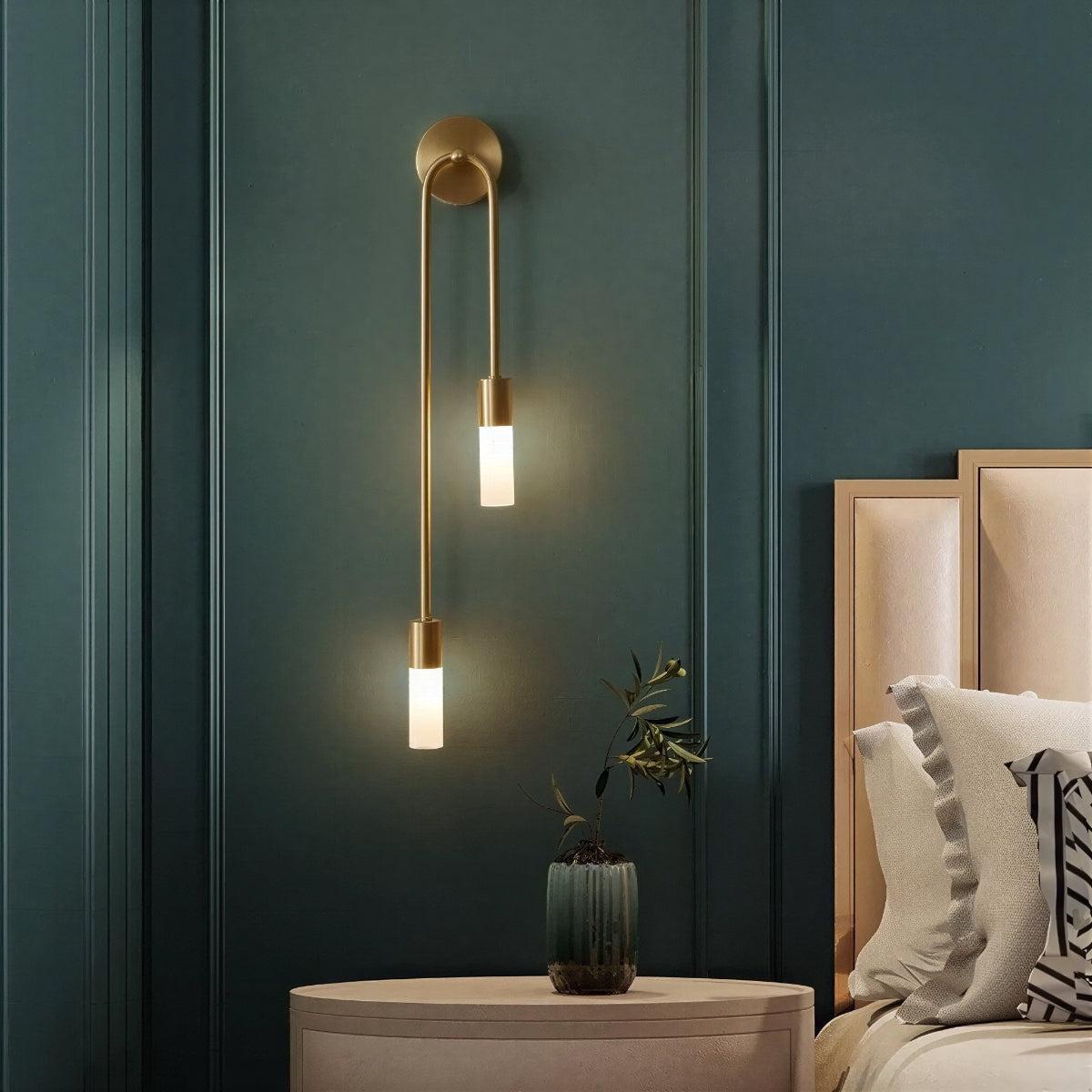 Modern Dual Glow Bedside Wall Sconce Light