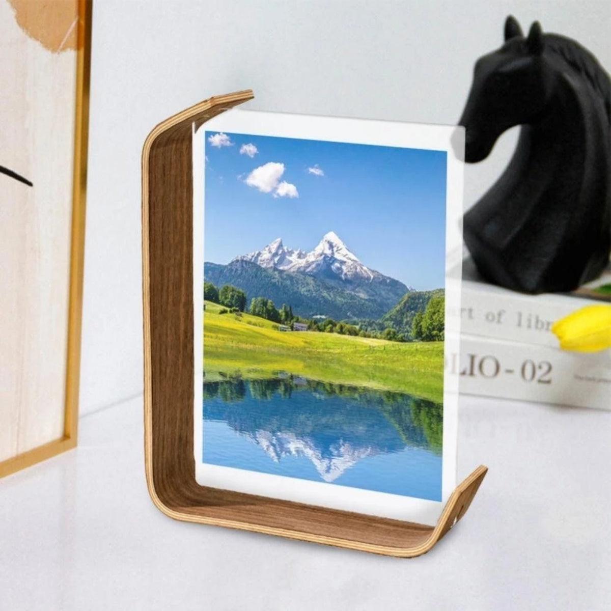 Modern Floating Double Sided Photo Frame With Modern Design