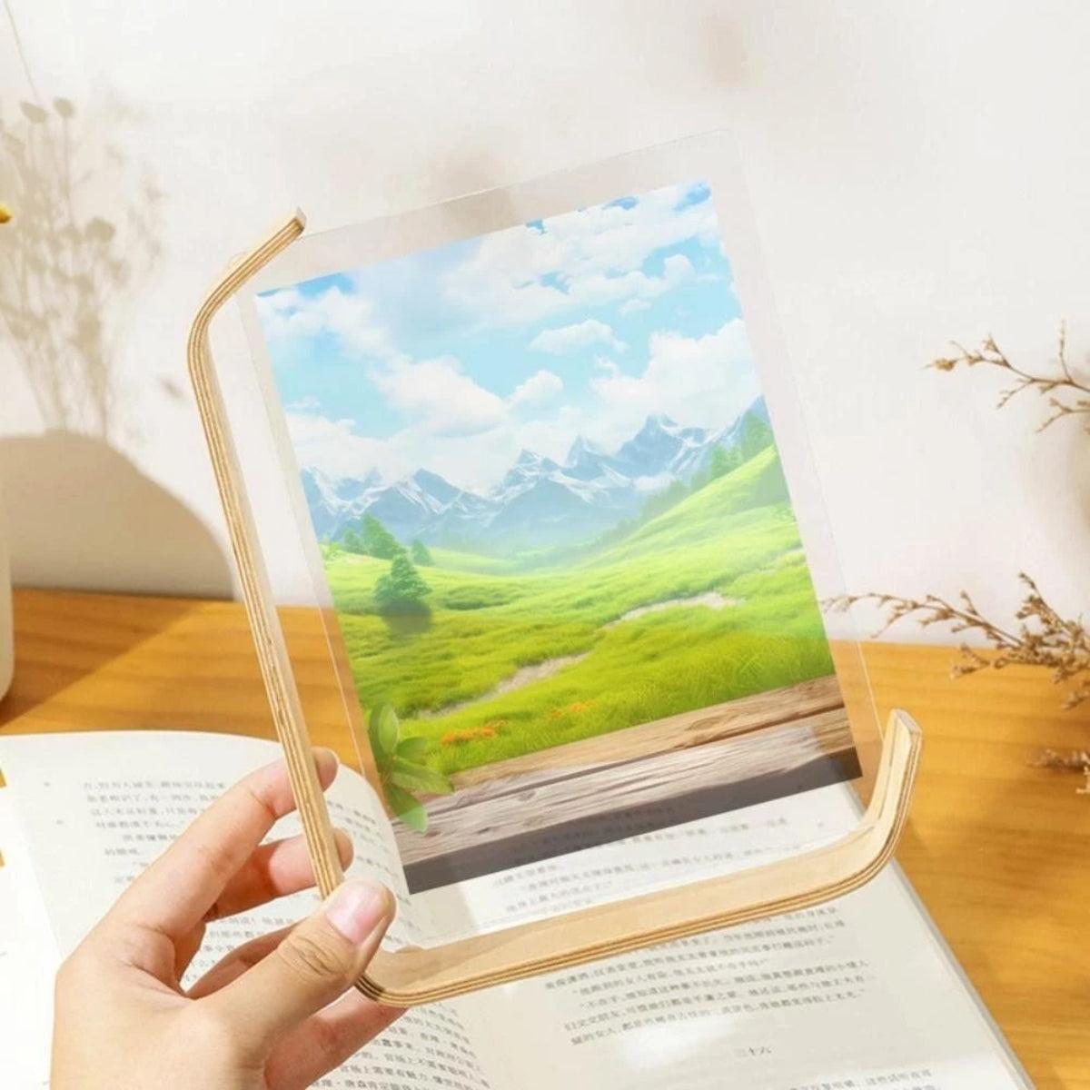 Modern Floating Double Sided Photo Frame With Modern Design