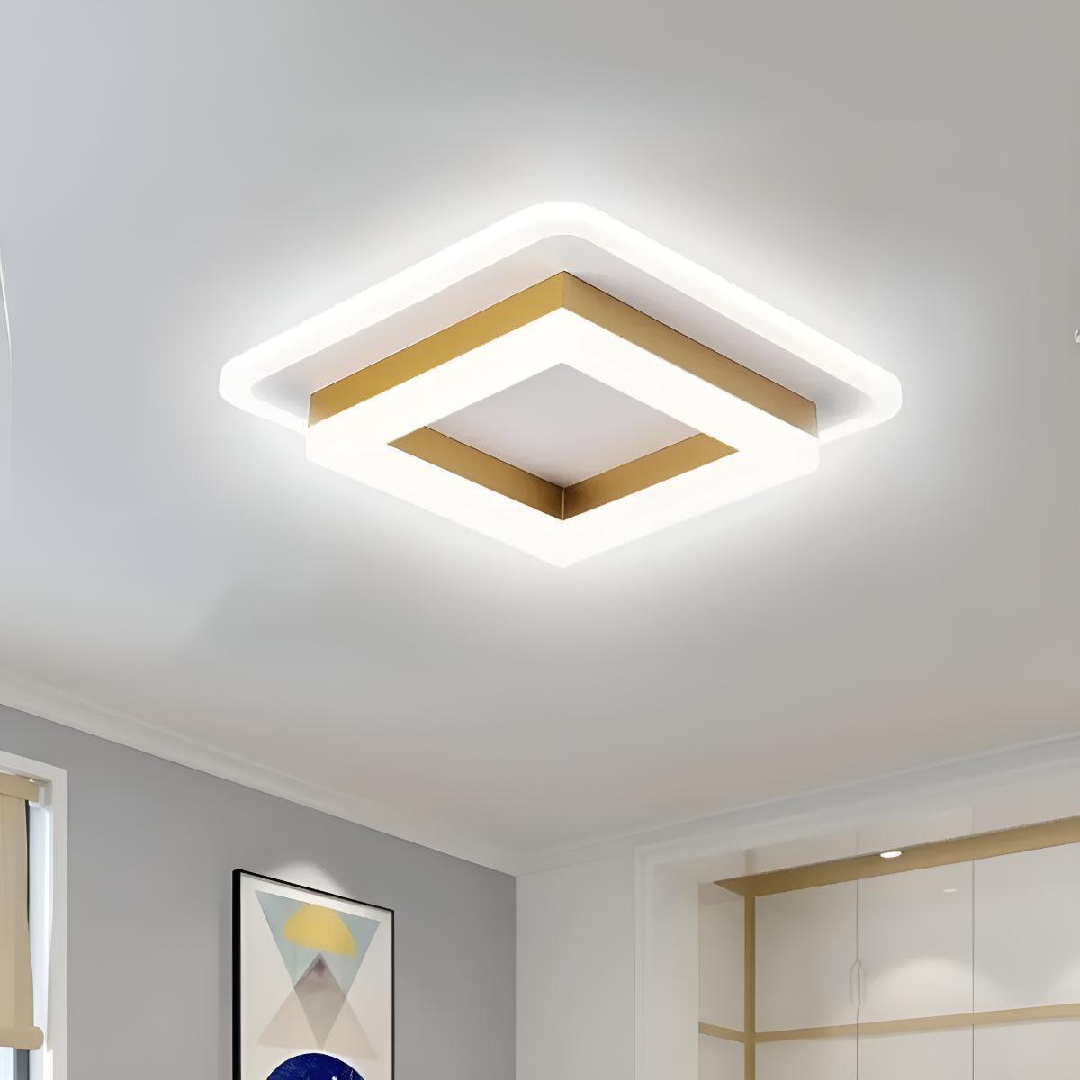 Modern Flush Mount Square Ceiling Light Fixture
