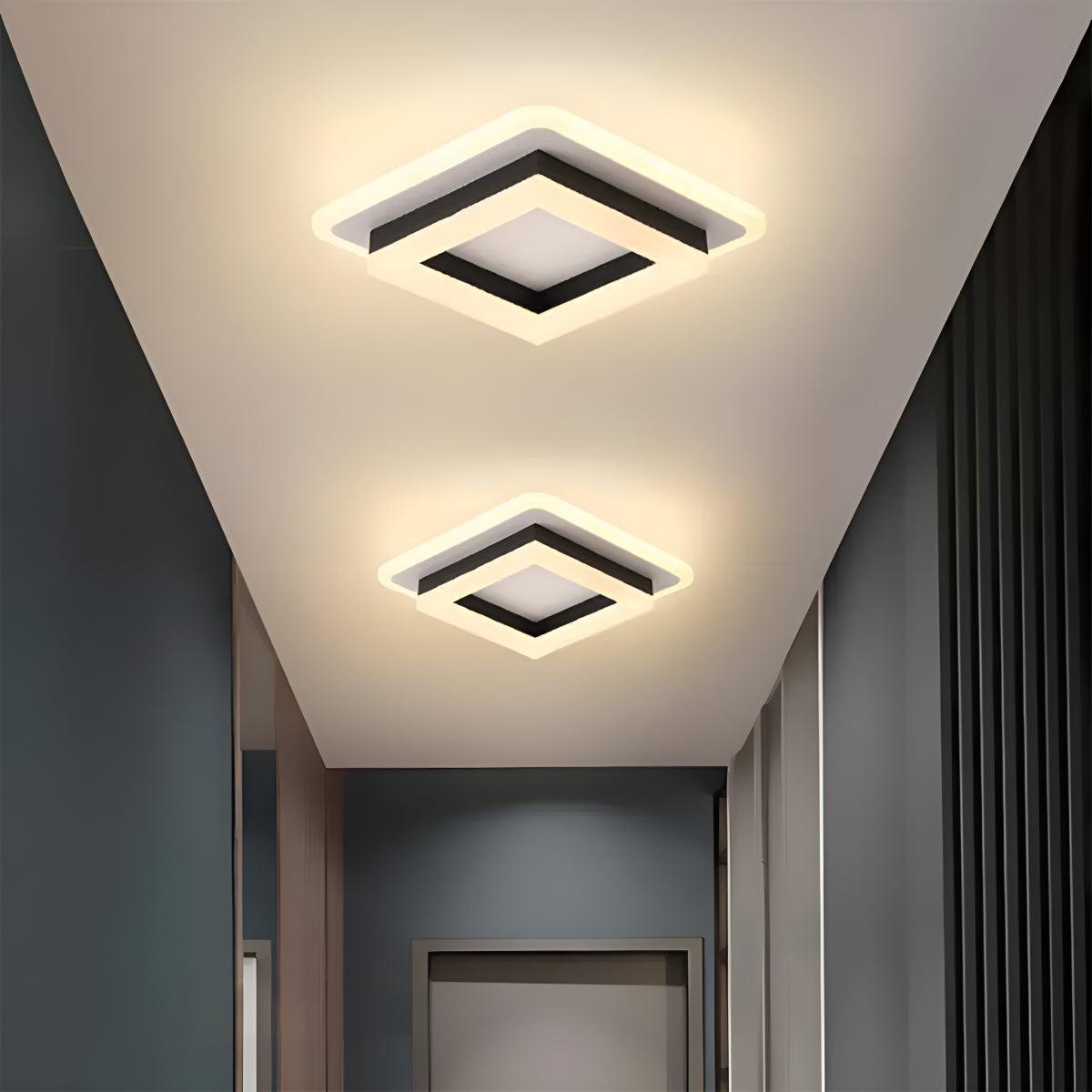 Modern Flush Mount Square Ceiling Light Fixture