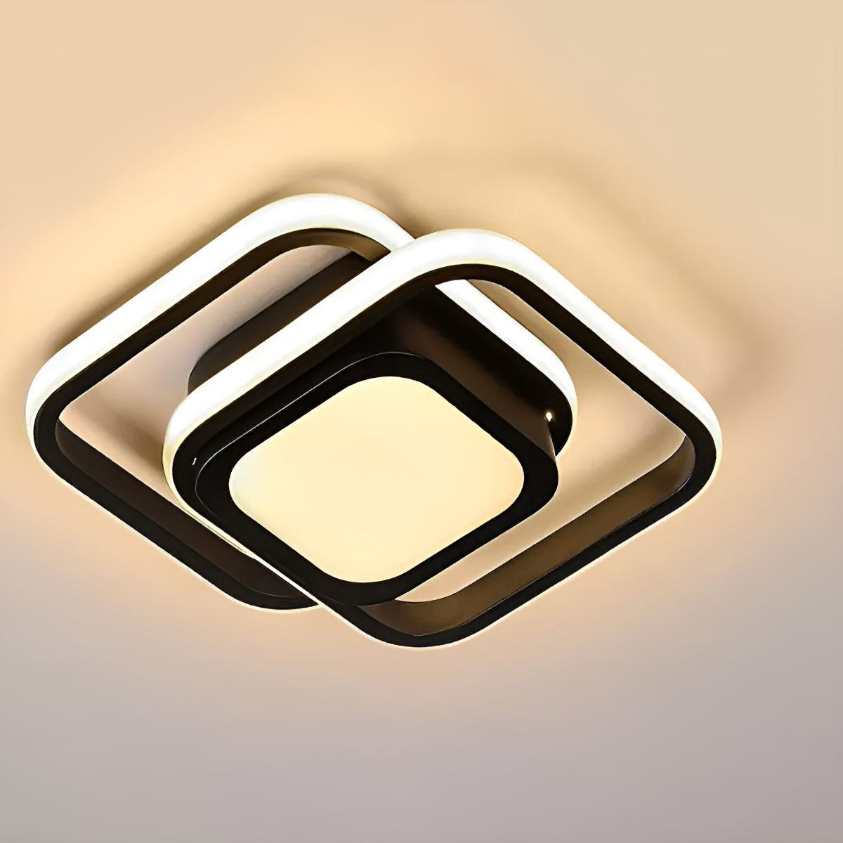 Modern Geometric Ceiling Light For Living Spaces