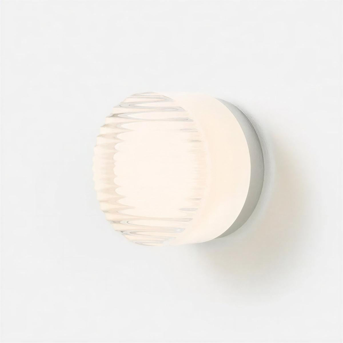 Modern Grated Wall Sconce Lighting With Ambient Glow