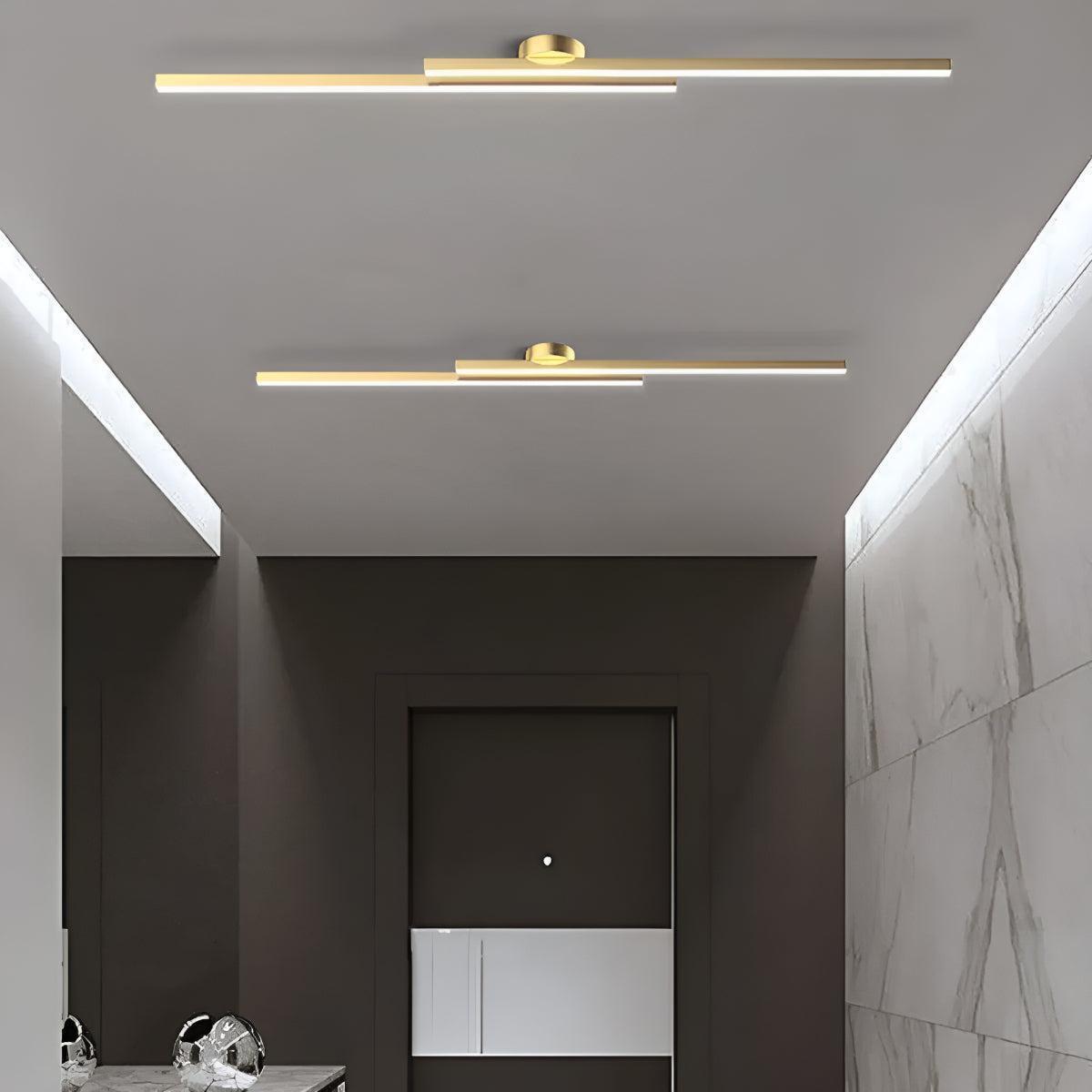 Modern Linear Flush Mount Ceiling Light Bar Fixture