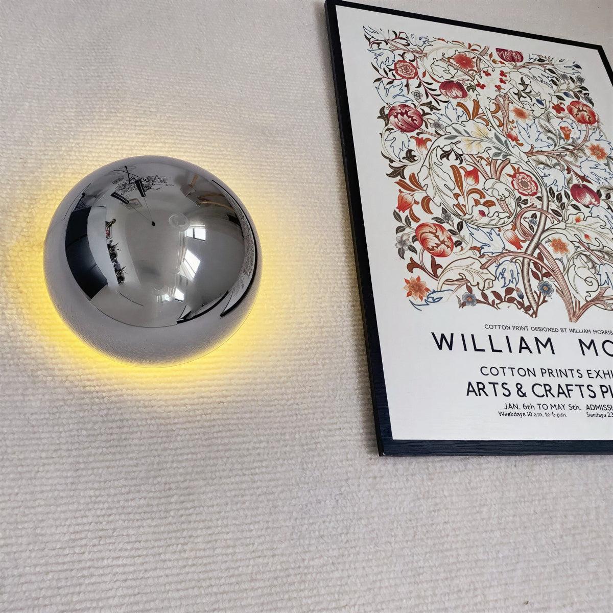 Modern Medieval Wall Lamp With Ambient Lighting Orb
