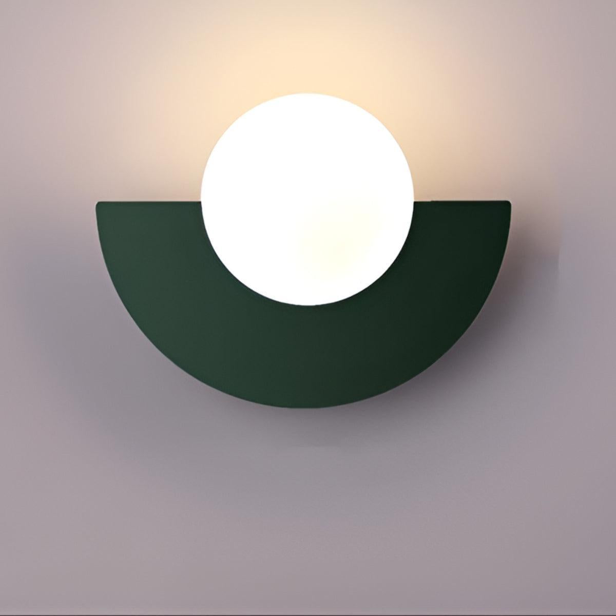 Modern Minimalist Wall Sconce Light With Crescent Bulb Design